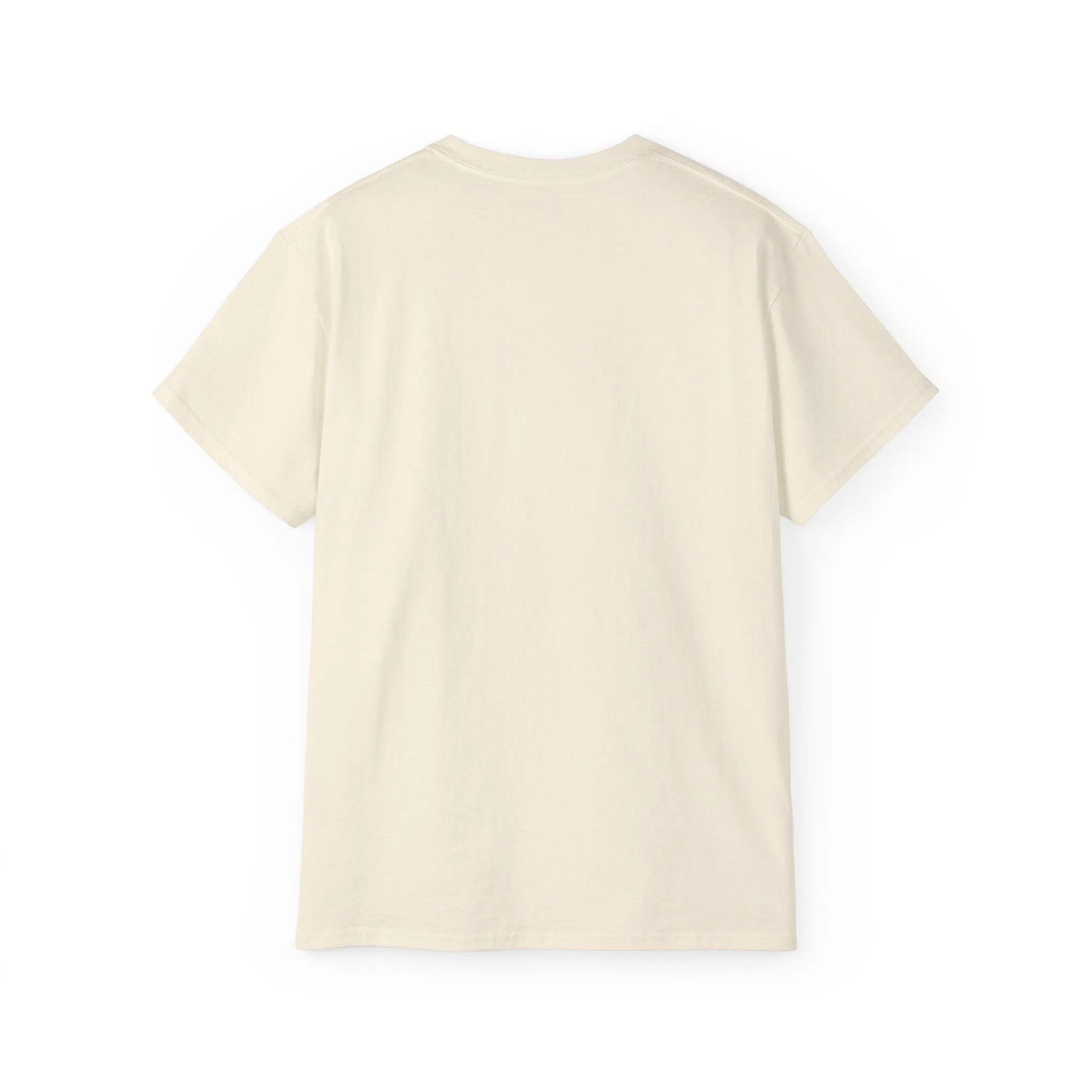 Lift Heavy Shit - Unisex Ultra Cotton Tee - Front White Logo - Plain Back