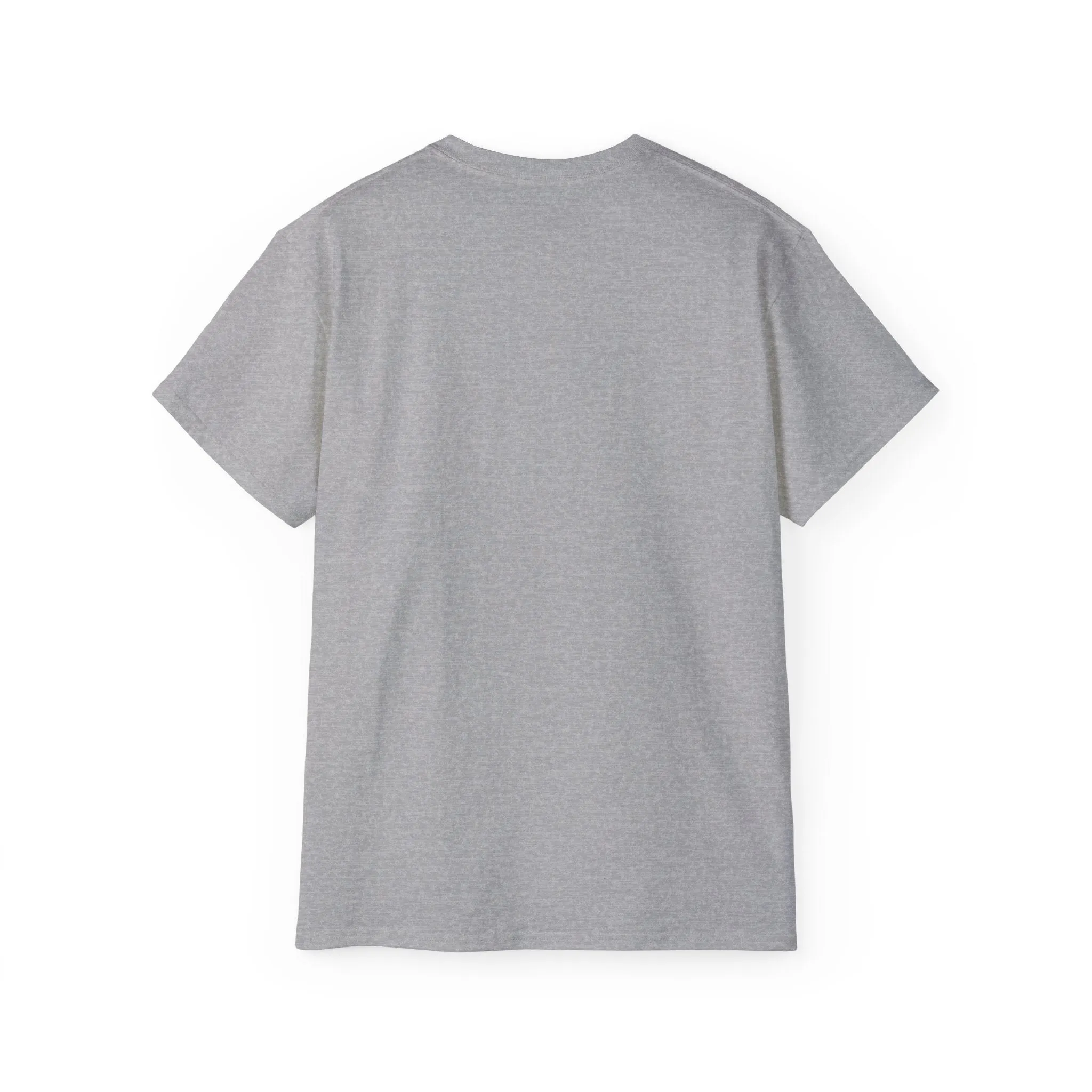 Lift Heavy Shit - Unisex Ultra Cotton Tee - Front White Logo - Plain Back
