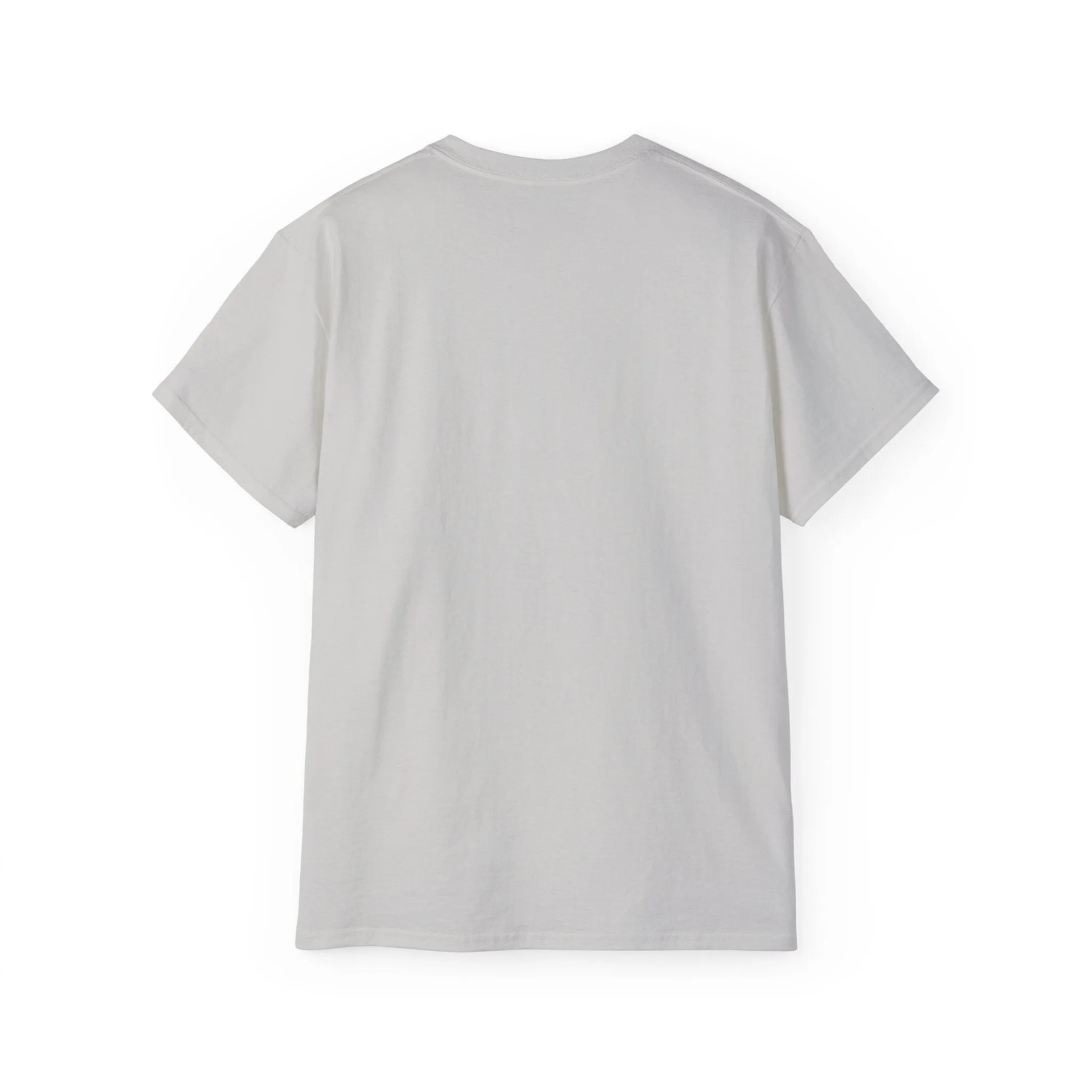 Lift Heavy Shit - Unisex Ultra Cotton Tee - Front White Logo - Plain Back