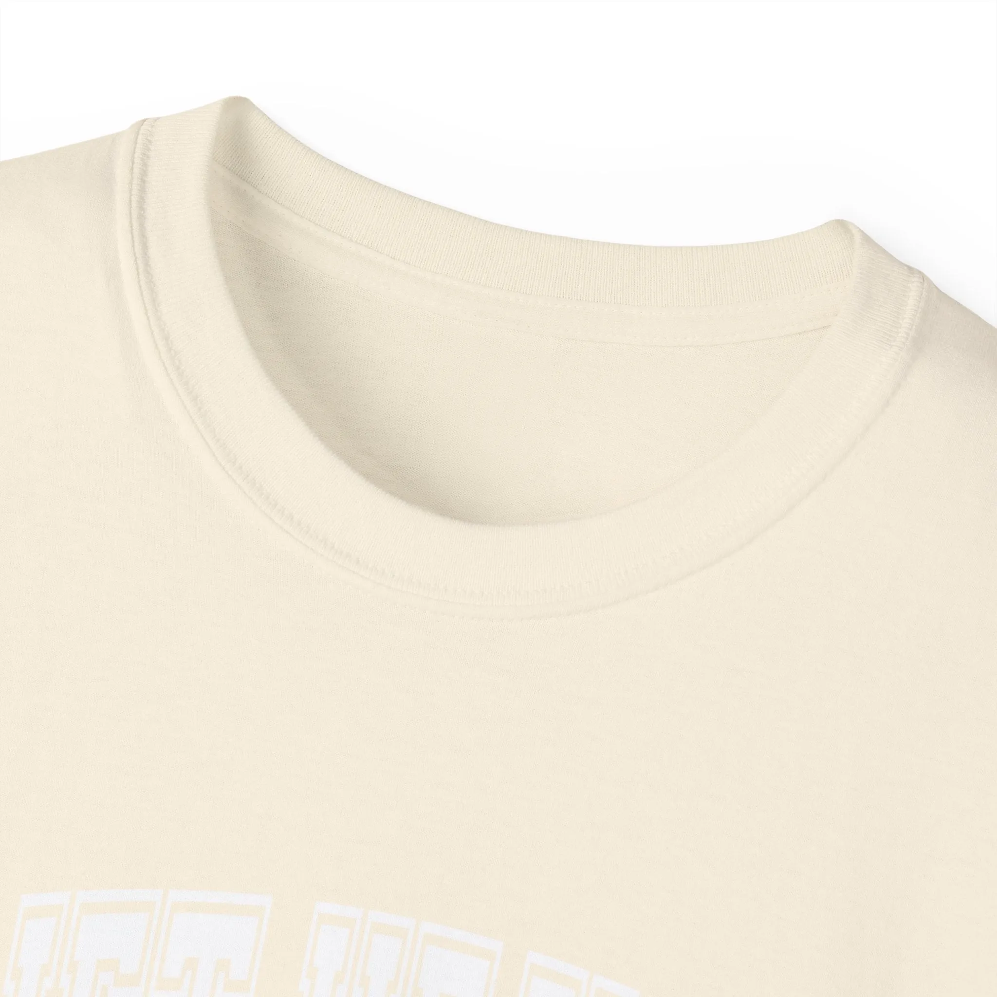 Lift Heavy Shit - Unisex Ultra Cotton Tee - Front White Logo - Plain Back