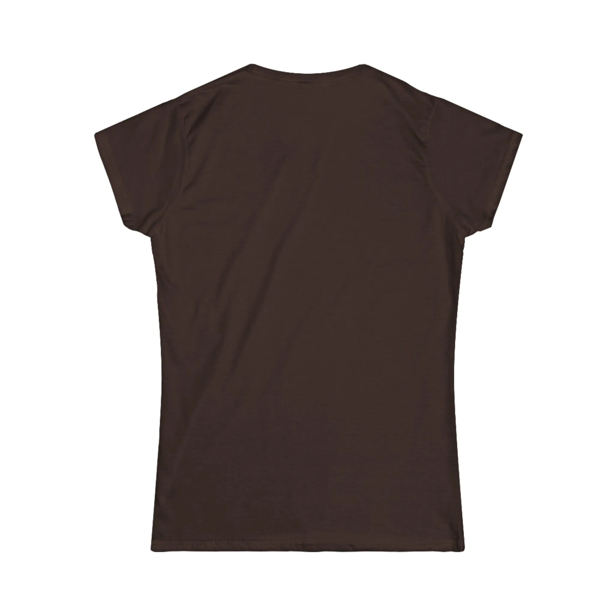 Lift Heavy Shit - Women's Softstyle Tee - White Distressed Logo on Front Plain Back