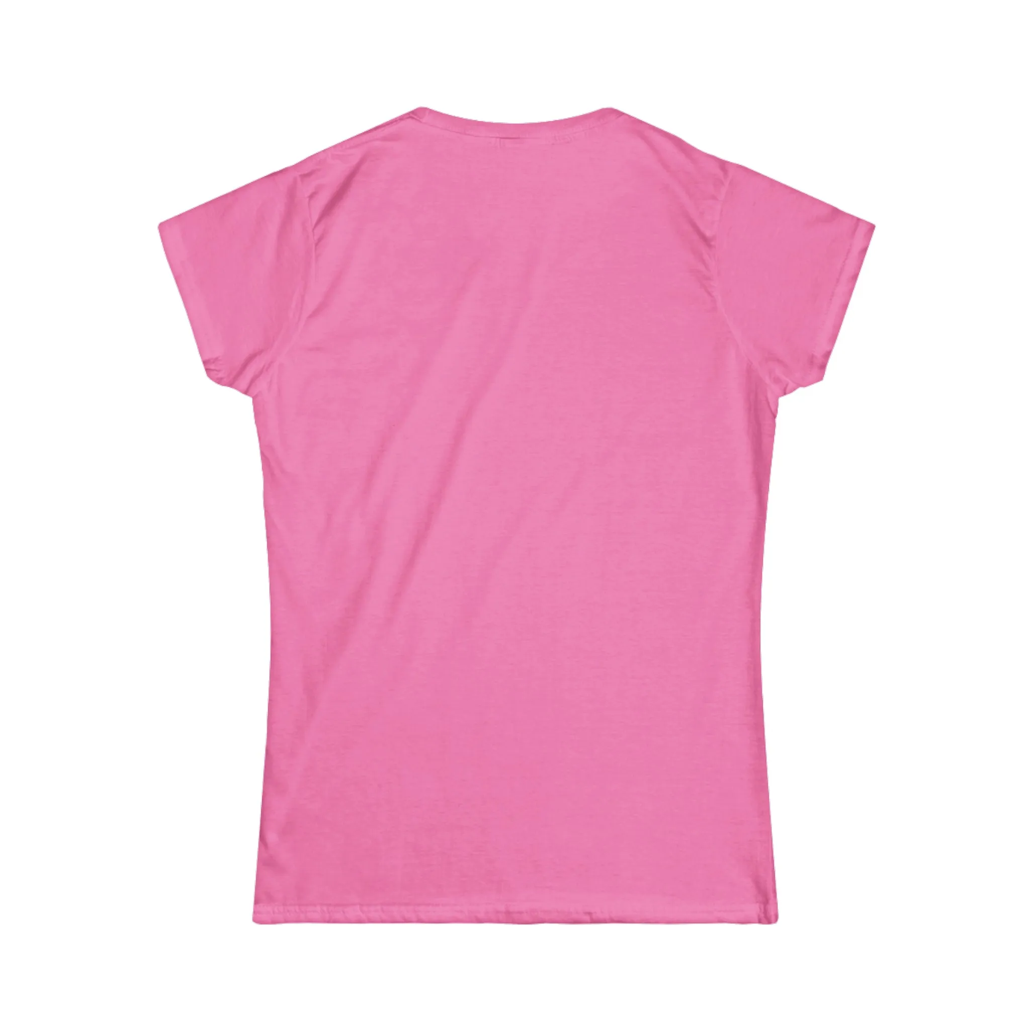 Lift Heavy Shit - Women's Softstyle Tee - White Distressed Logo on Front Plain Back