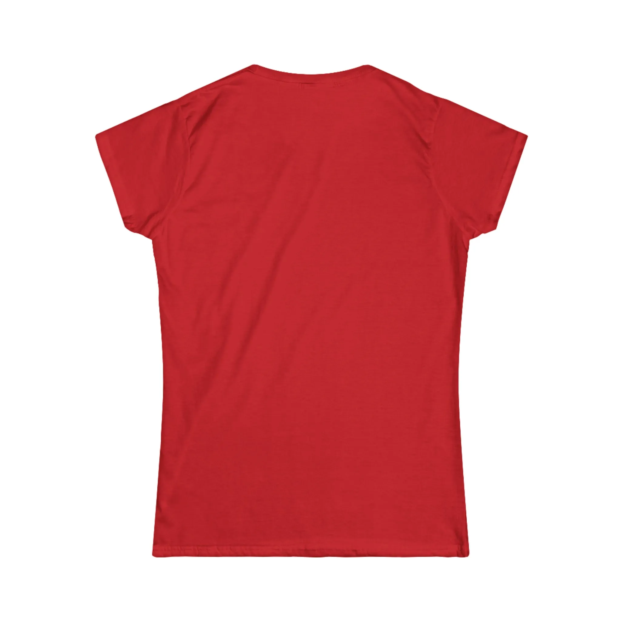 Lift Heavy Shit - Women's Softstyle Tee - White Distressed Logo on Front Plain Back