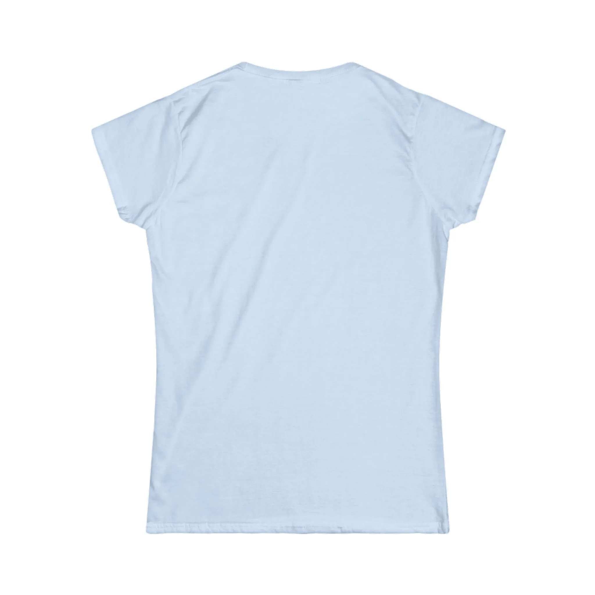 Lift Heavy Shit - Women's Softstyle Tee - White Distressed Logo on Front Plain Back
