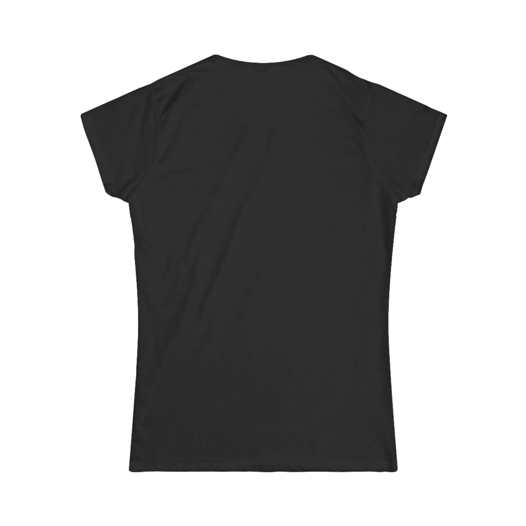 Lift Heavy Shit - Women's Softstyle Tee - White Distressed Logo on Front Plain Back