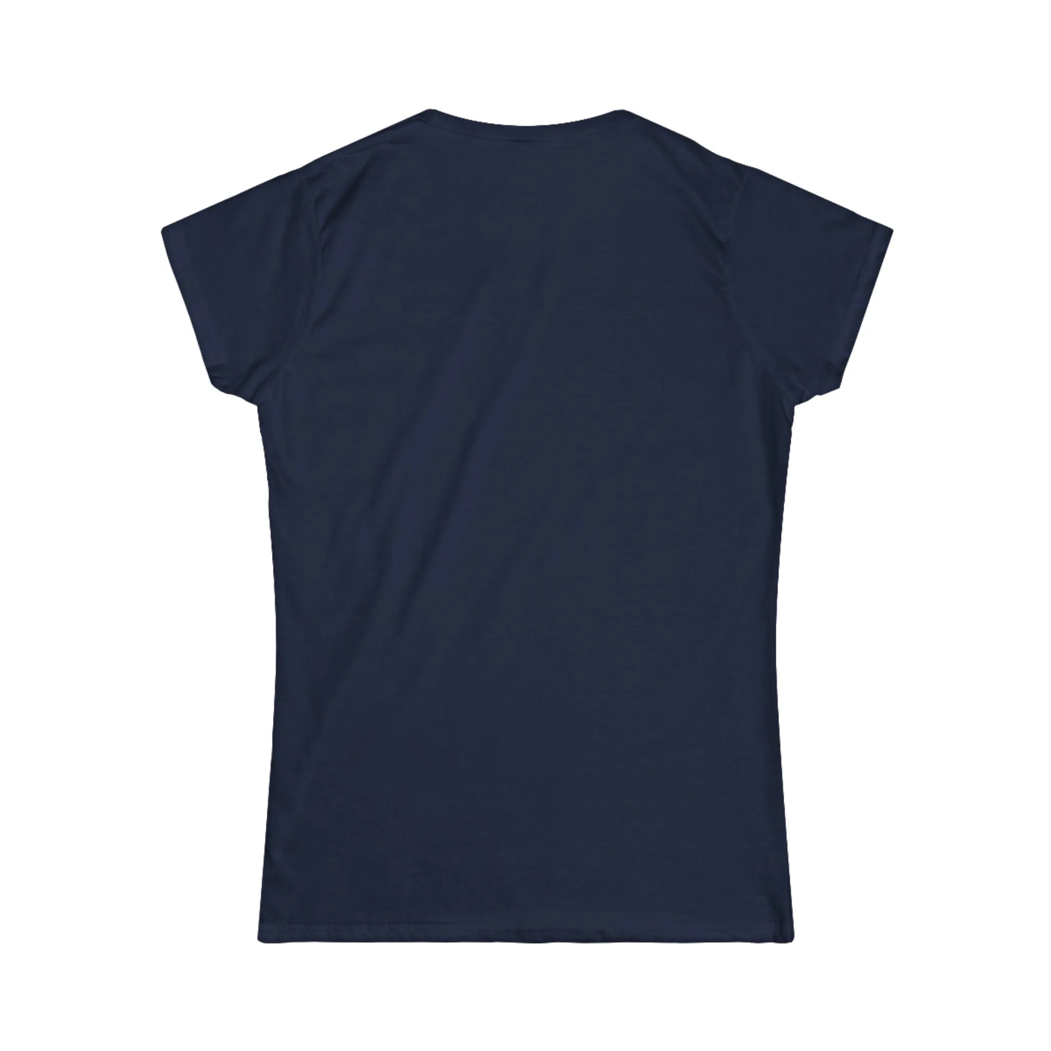 Lift Heavy Shit - Women's Softstyle Tee - White Distressed Logo on Front Plain Back