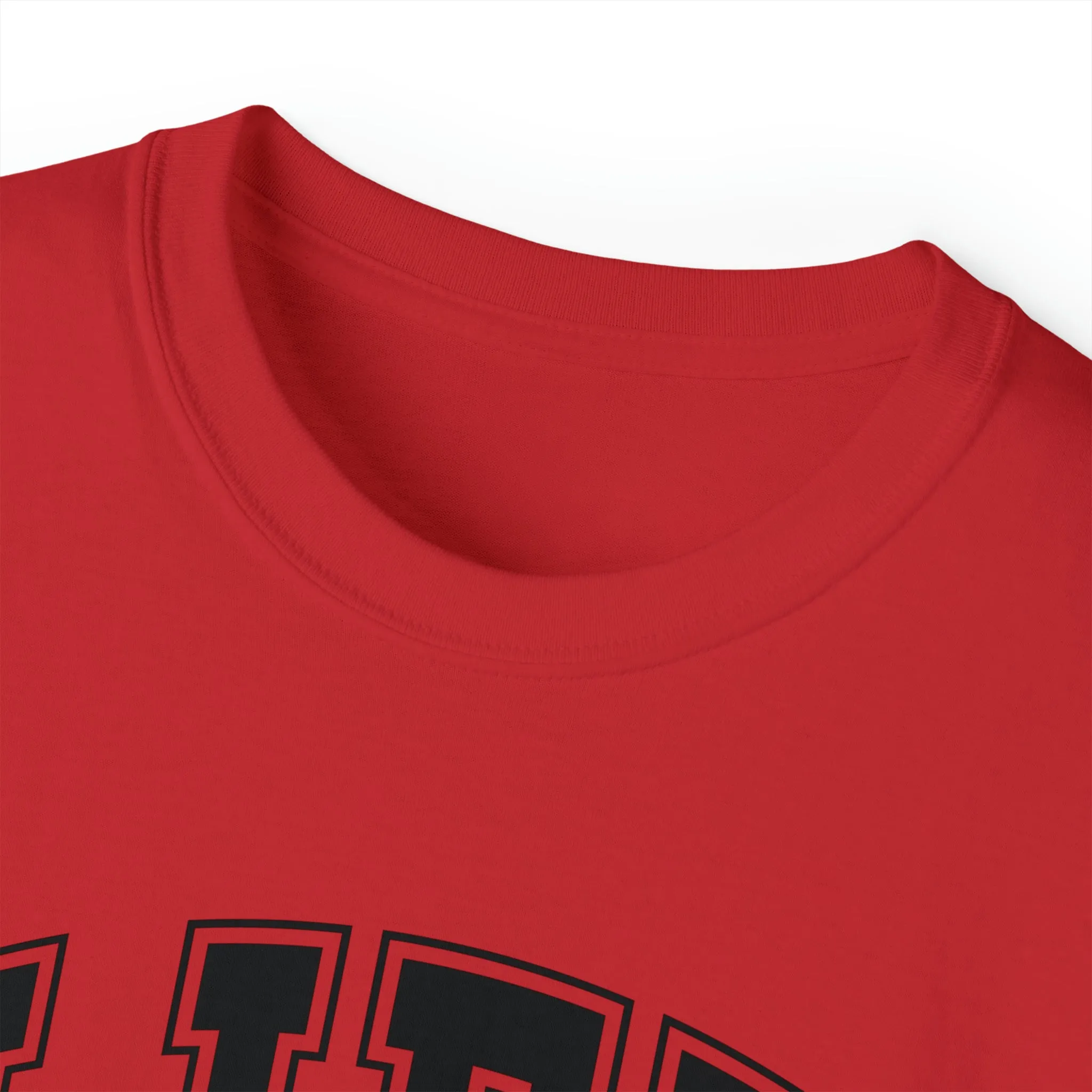 Lift Like A Girl - Unisex Ultra Cotton Tee - Front Black Logo - Plain Back