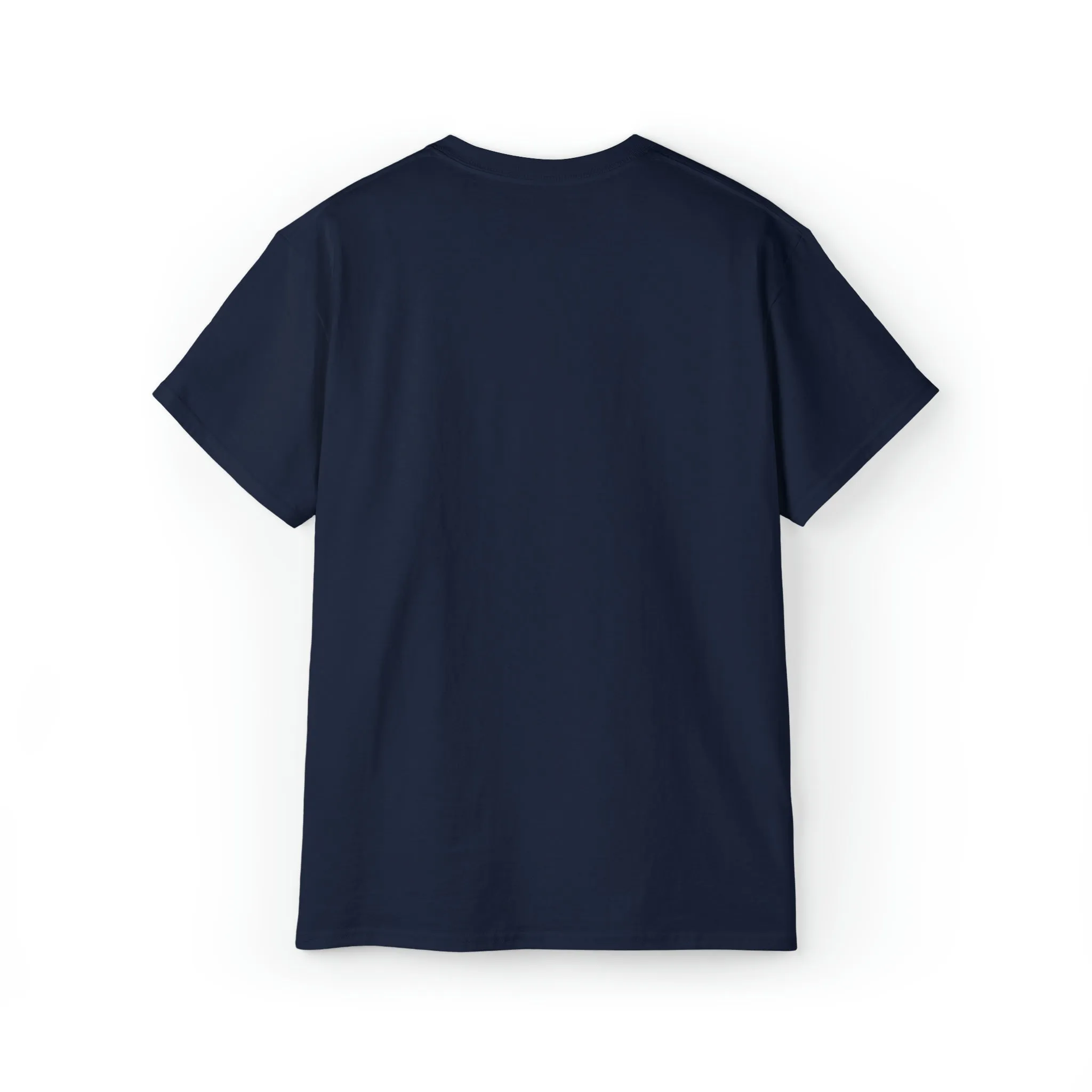 Lift Like A Girl - Unisex Ultra Cotton Tee - Front White Logo - Plain Back