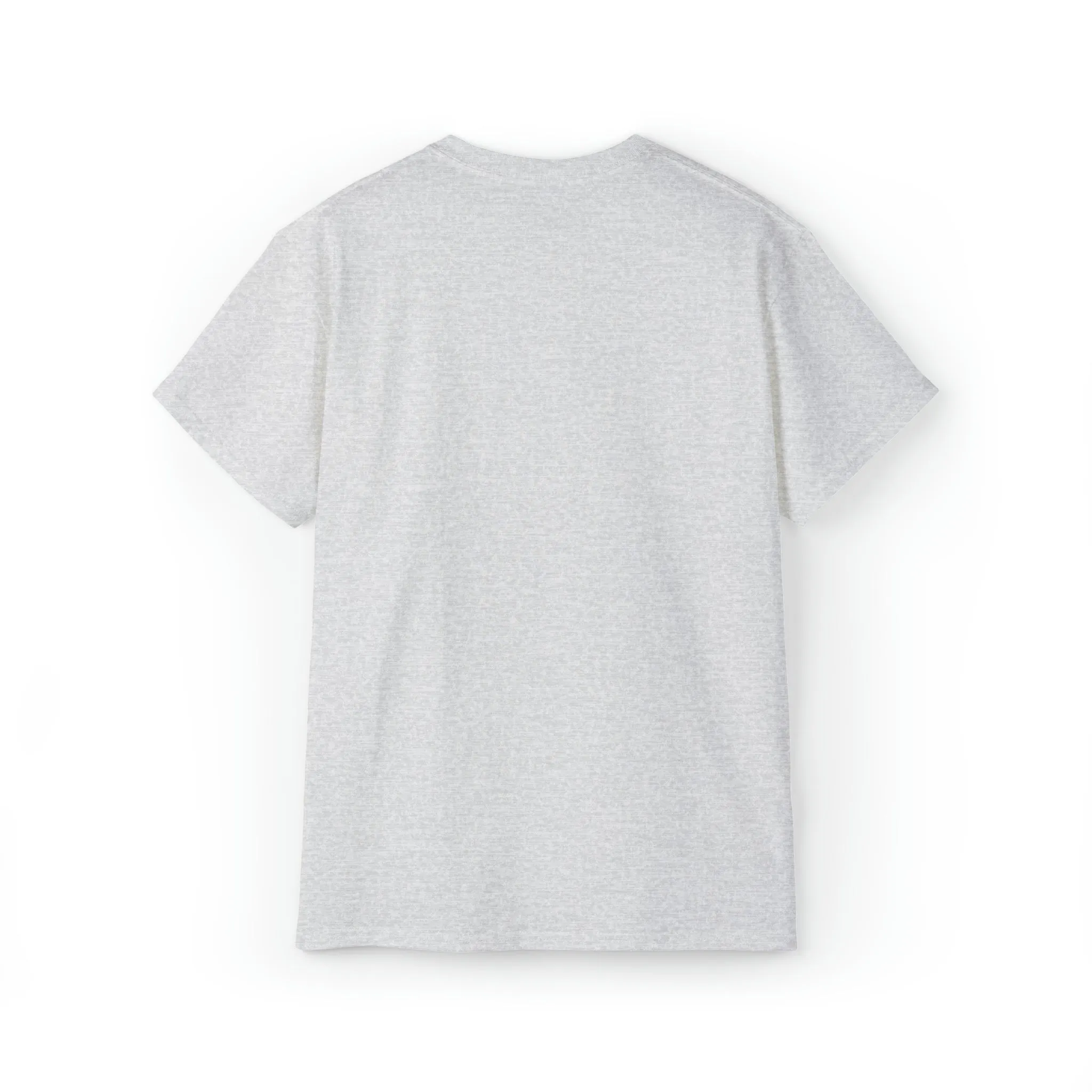 Lift Like A Girl - Unisex Ultra Cotton Tee - Front White Logo - Plain Back