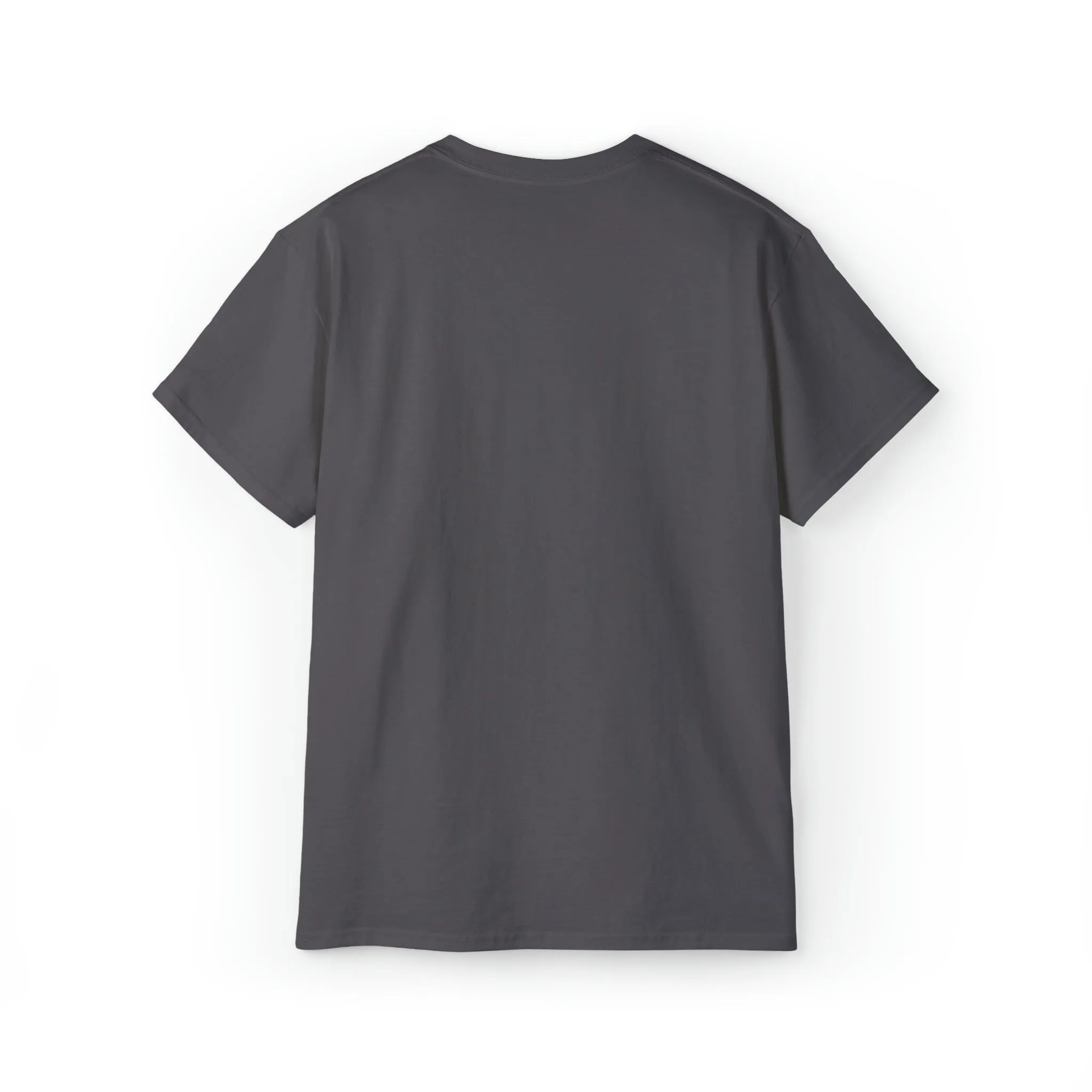 Lift Like A Girl - Unisex Ultra Cotton Tee - Front White Logo - Plain Back