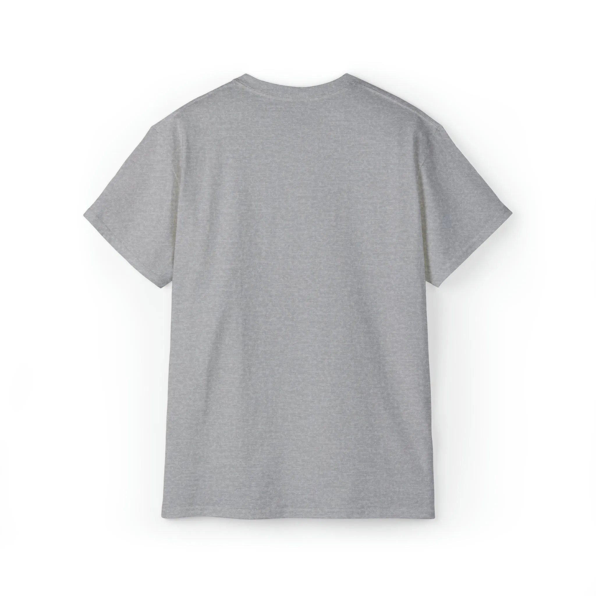 Lift Like A Girl - Unisex Ultra Cotton Tee - Front White Logo - Plain Back
