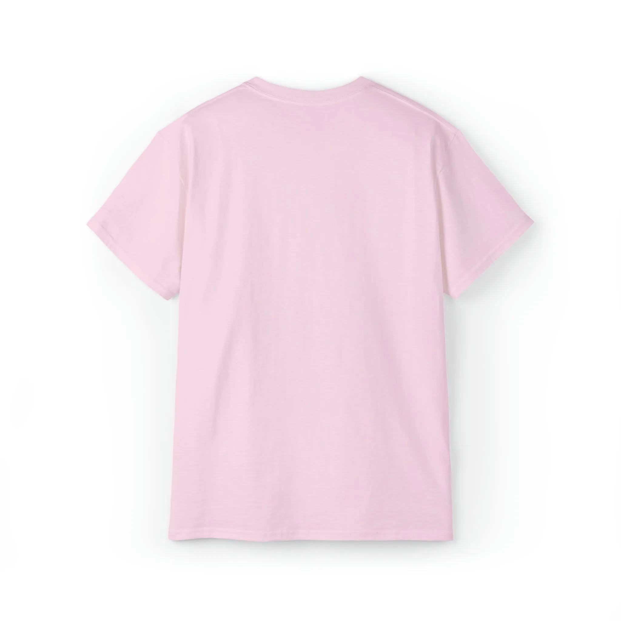 Lift Like A Girl - Unisex Ultra Cotton Tee - Front White Logo - Plain Back