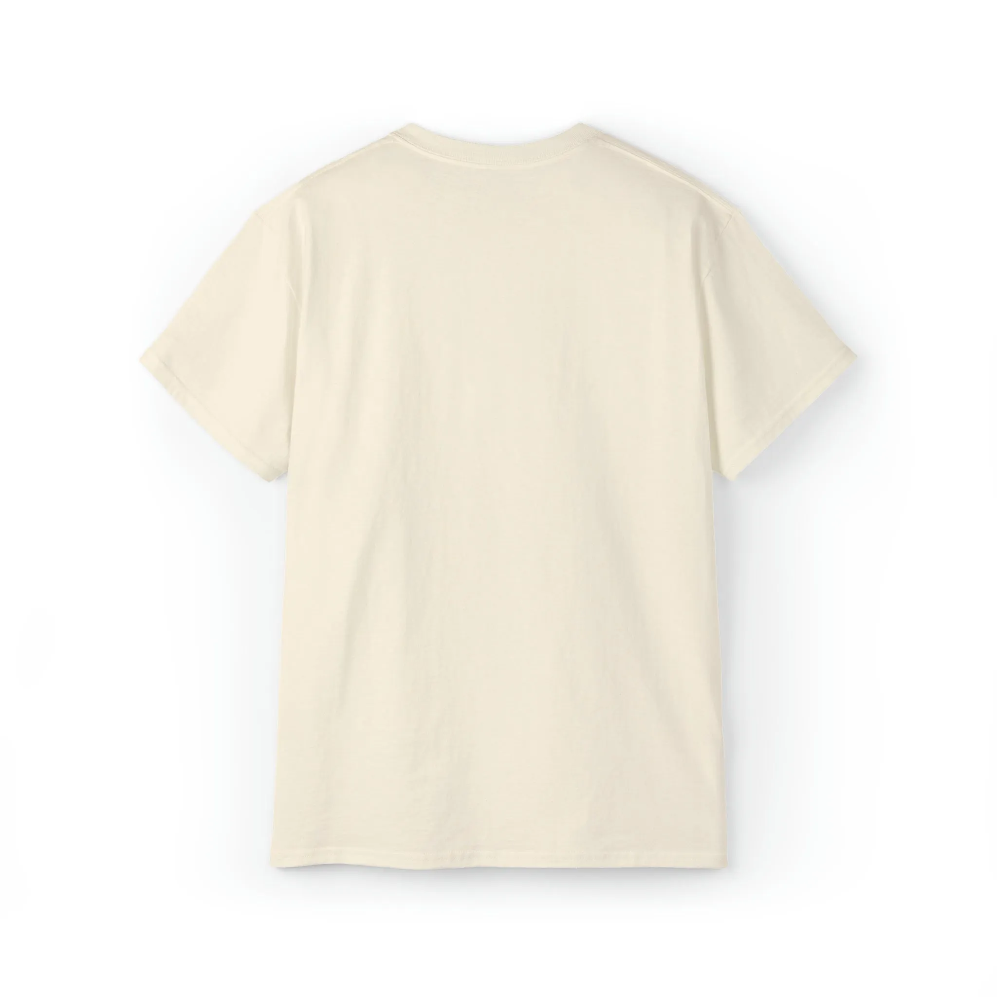 Lift Like A Girl - Unisex Ultra Cotton Tee - Front White Logo - Plain Back