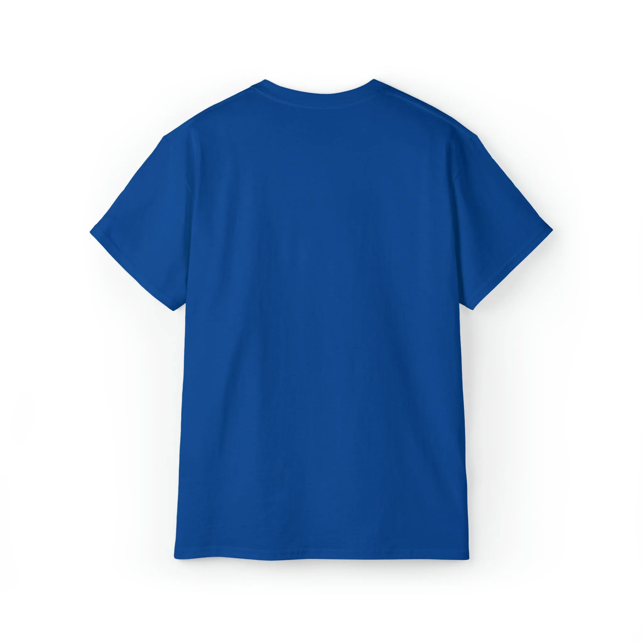 Lift Like A Girl - Unisex Ultra Cotton Tee - Front White Logo - Plain Back