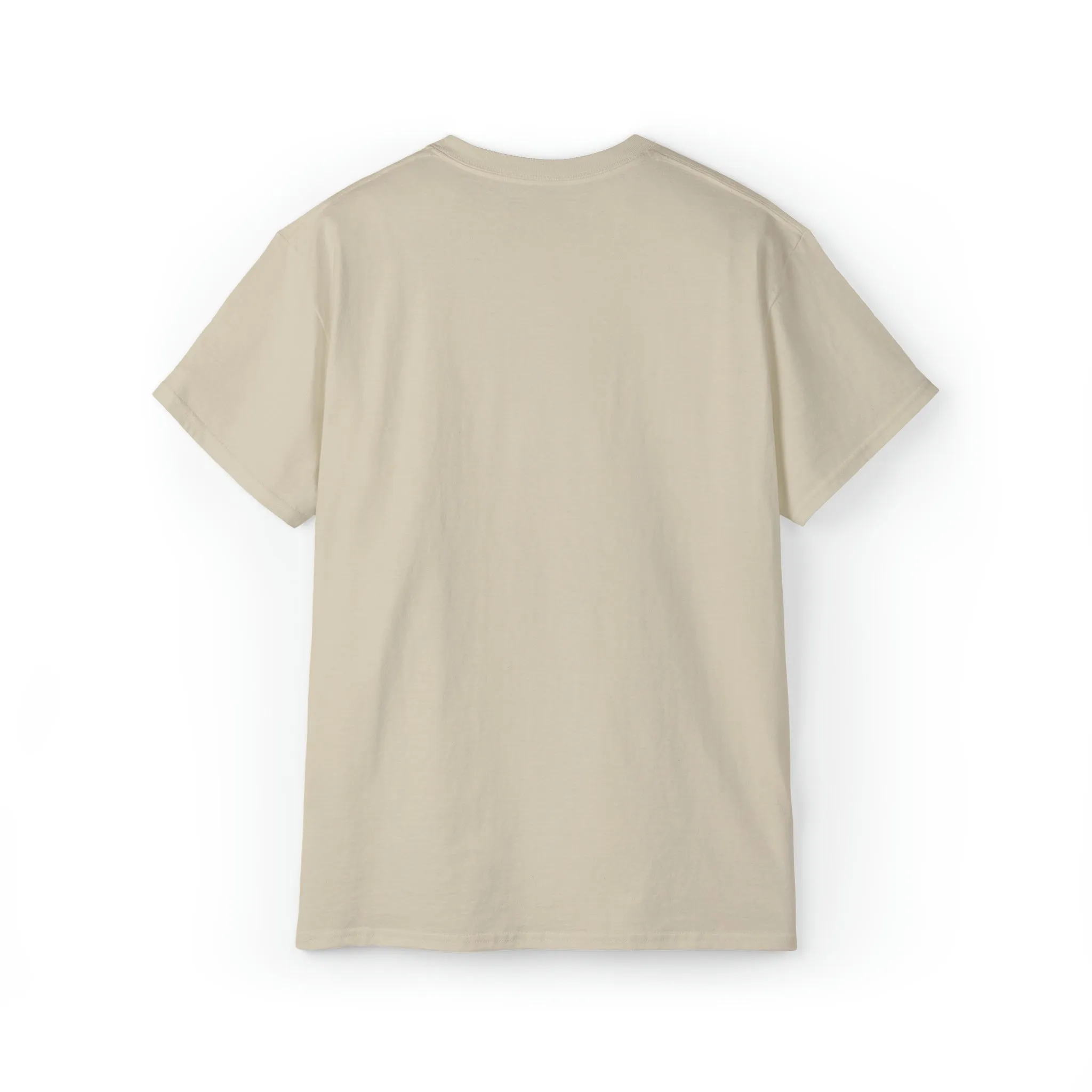 Lift Like A Girl - Unisex Ultra Cotton Tee - Front White Logo - Plain Back
