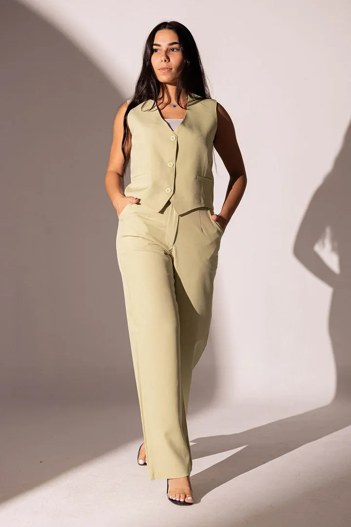 Lime Formal Pants