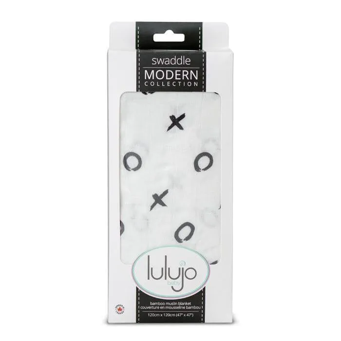 Lulujo Hugs & Kisses Bamboo Swaddle – 47×47″