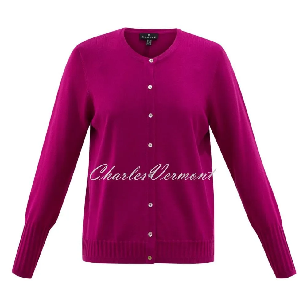 Marble Cardigan - Style 6309-181 (Raspberry)