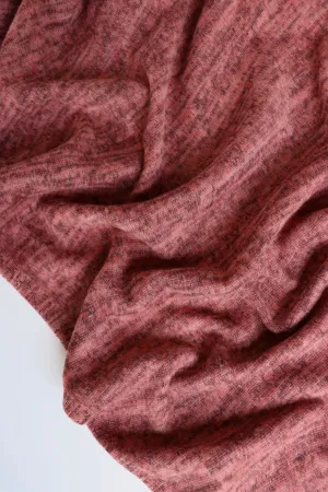 Marled Cinnamon Brushed Hacci Sweater Knit