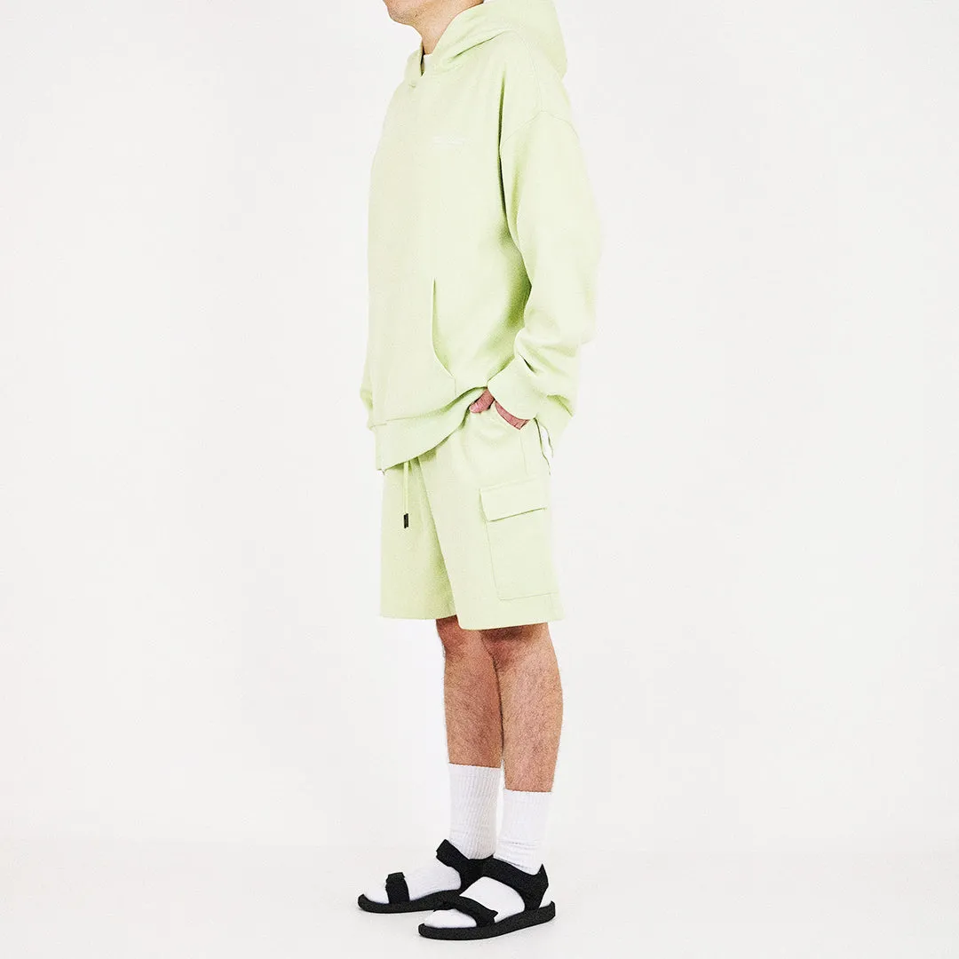 Men Printed Oversized Hoodie - Green - SM2310146C