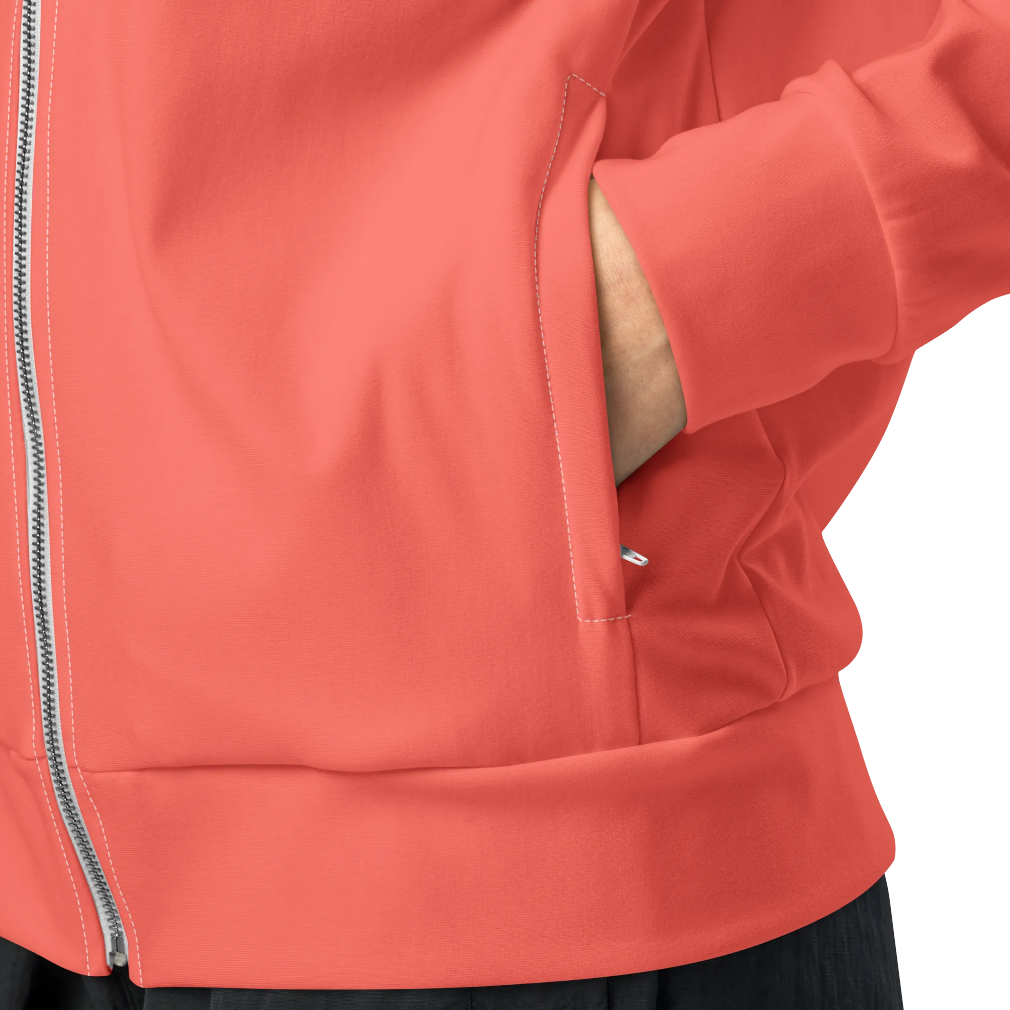 Mens track jacket - Coral Red