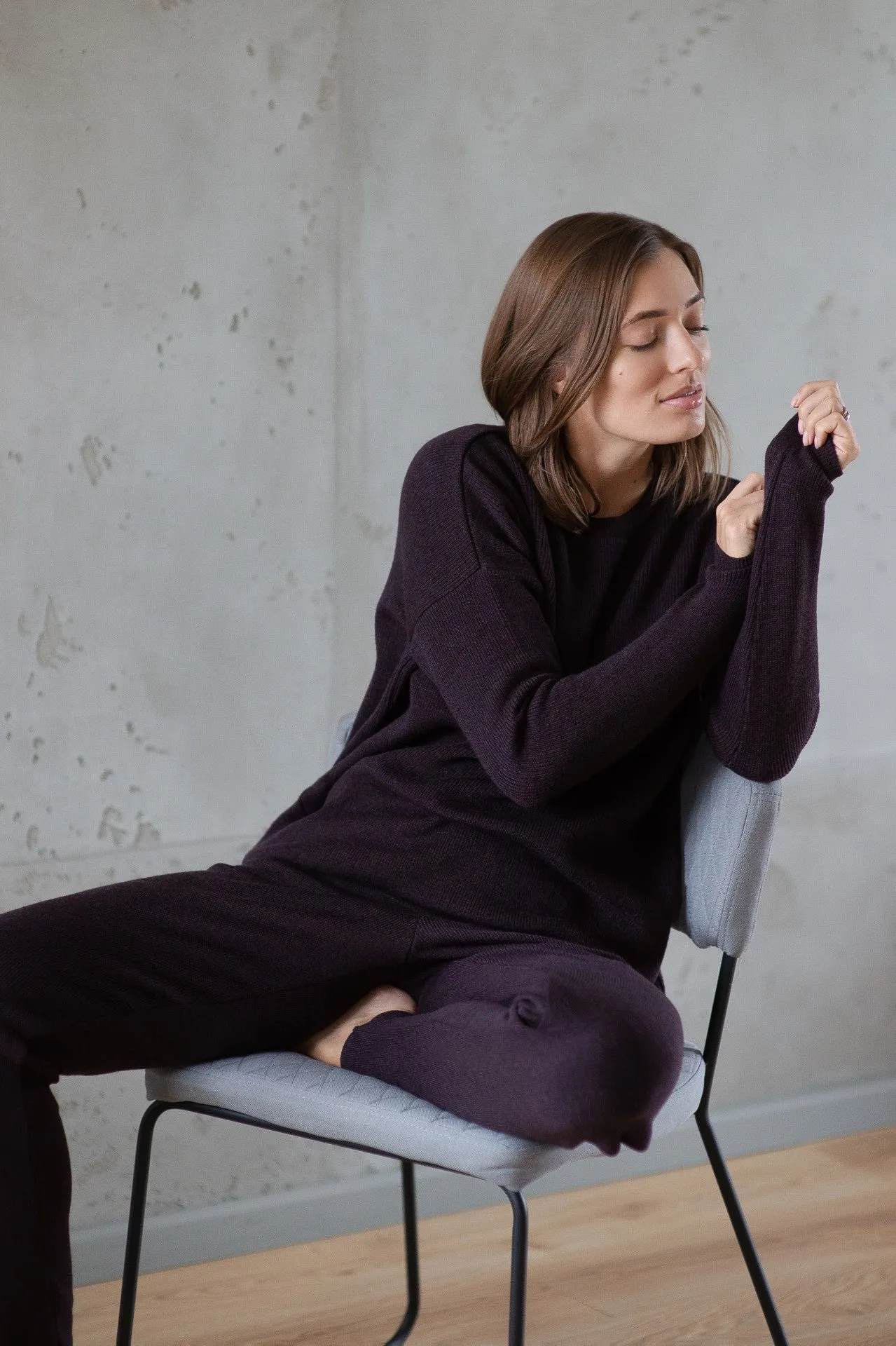 Merino Wool Suit - Bordeaux