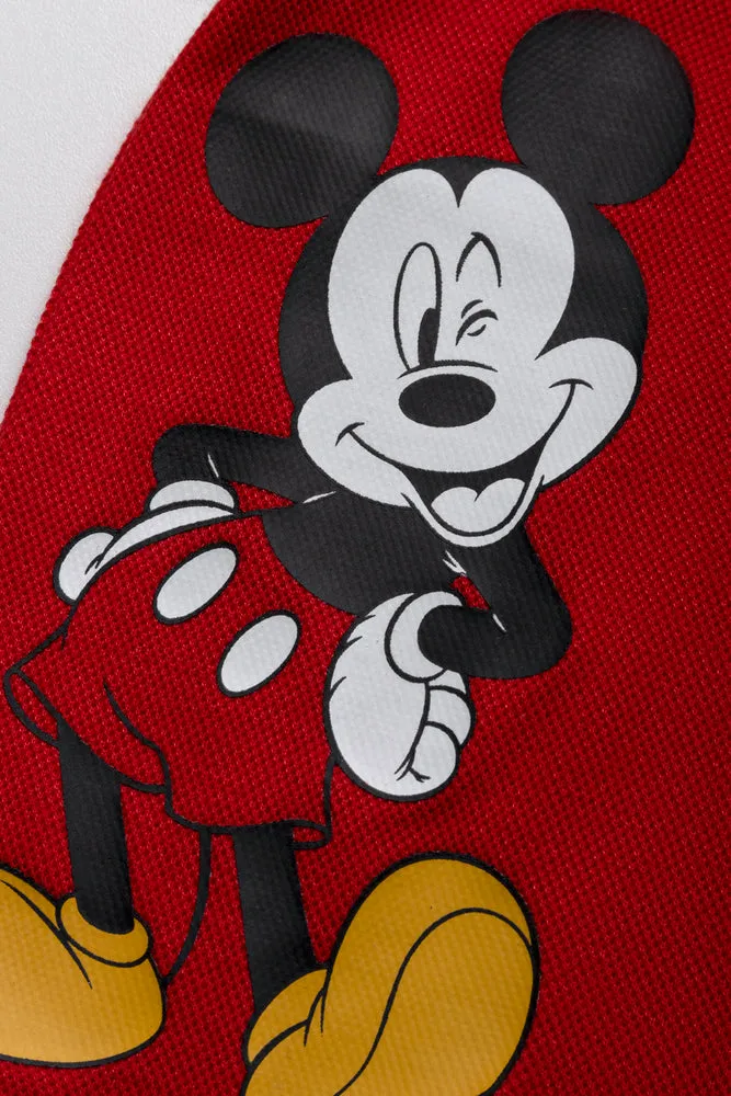 Mickey Mouse Golfer Pique Red