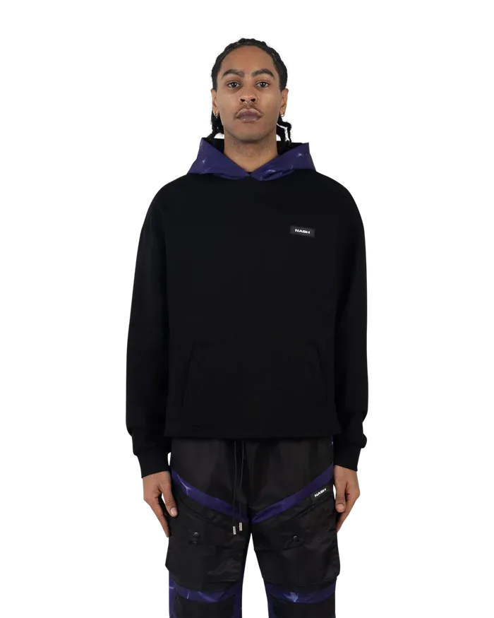 Nash Shield Hoodie Black/Deep Violet