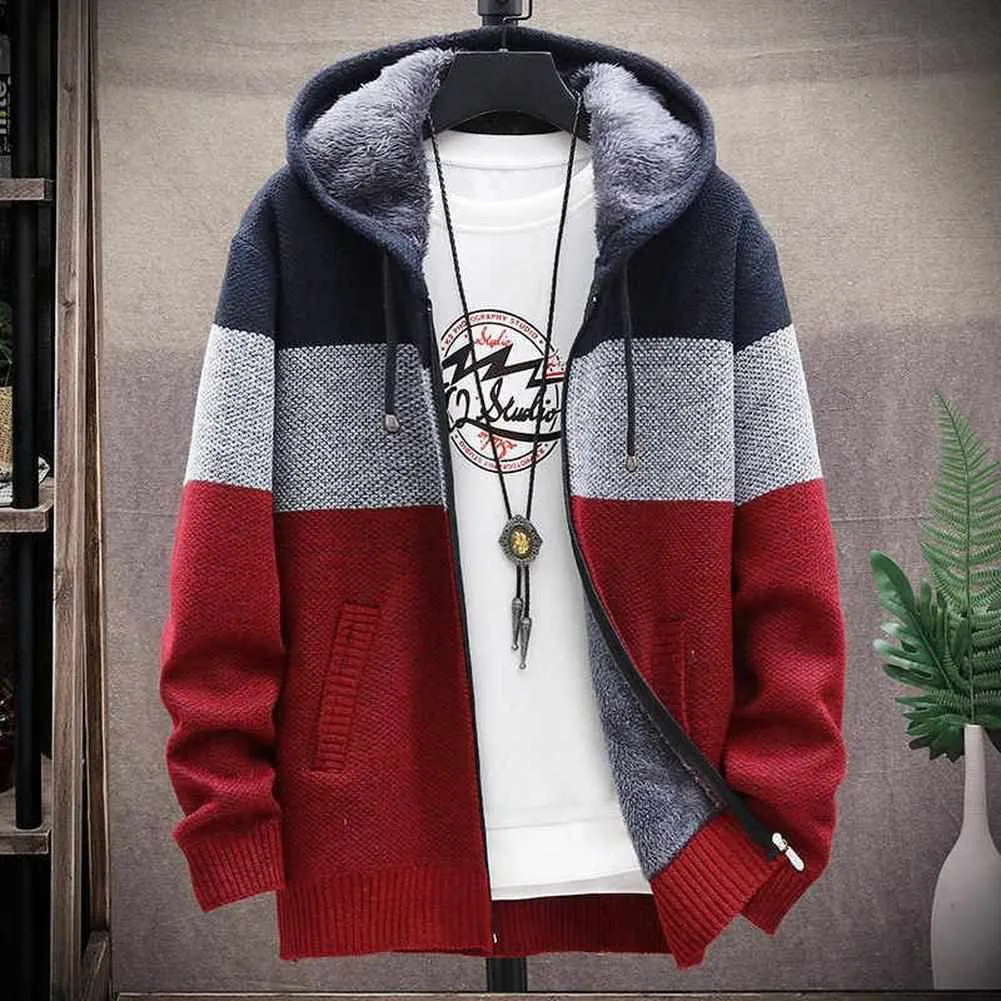 North Royal Casual Tricolor Hooded Cardigan