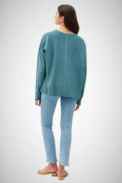 Oversize Cut, Ultra Soft Heather Look Sweater