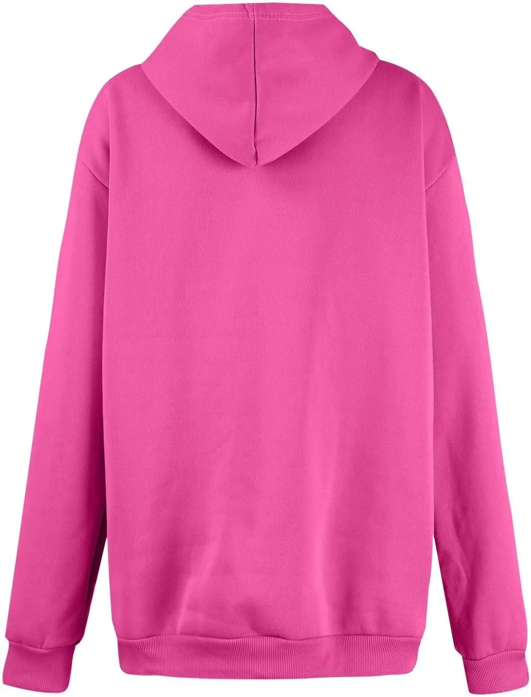 Oversized Zip Up Hoodie Women Fleece Drawstring Hooded Sweatshirt Y2k Full Zip Hoodies Comfy Sweat Shirt with Pockets