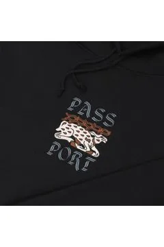 Passport Antler Hoodie Black