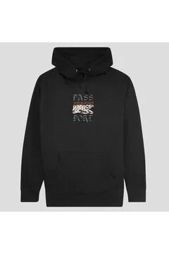 Passport Antler Hoodie Black