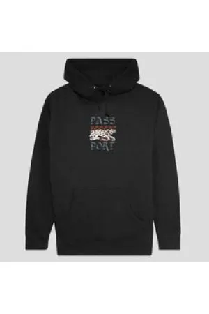 Passport Antler Hoodie Black