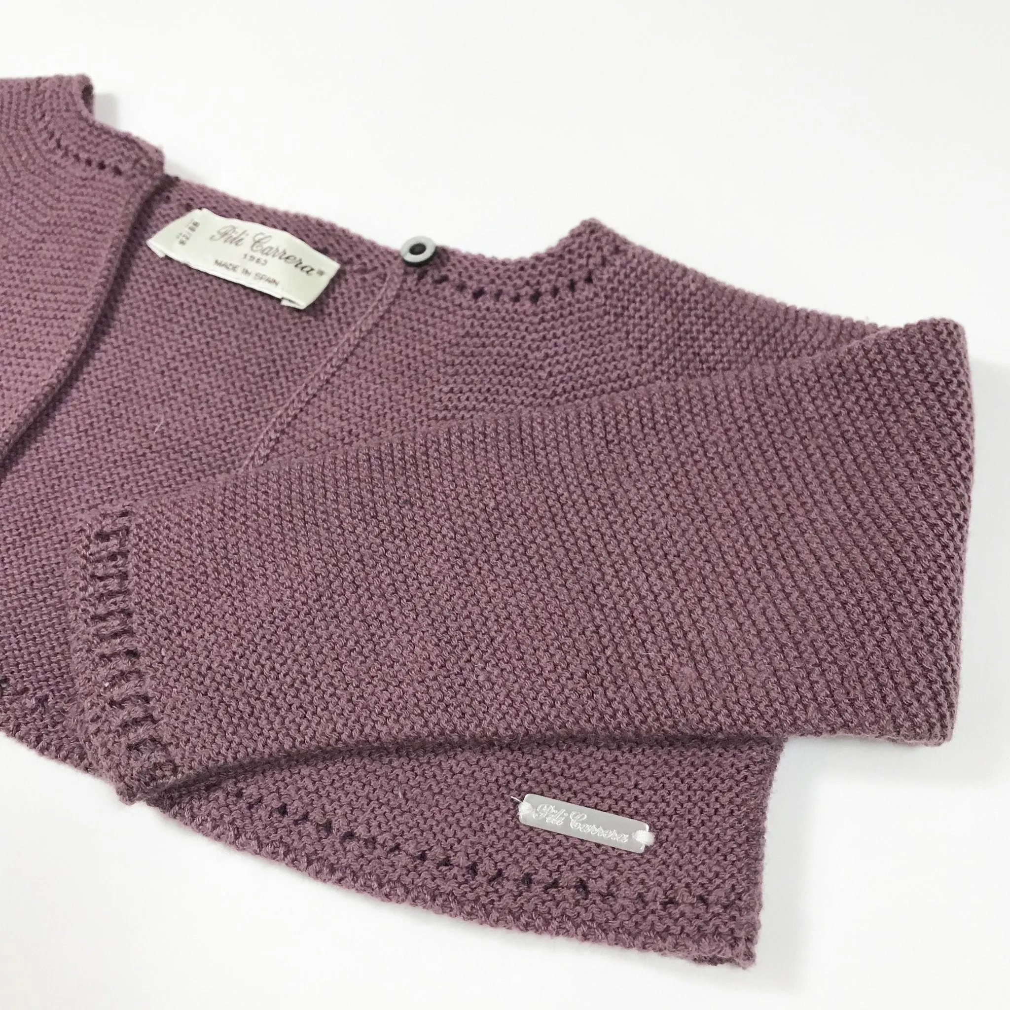 Pili Carrera soft purple long-sleeved bolero 18M/82-88