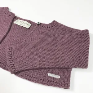 Pili Carrera soft purple long-sleeved bolero 18M/82-88