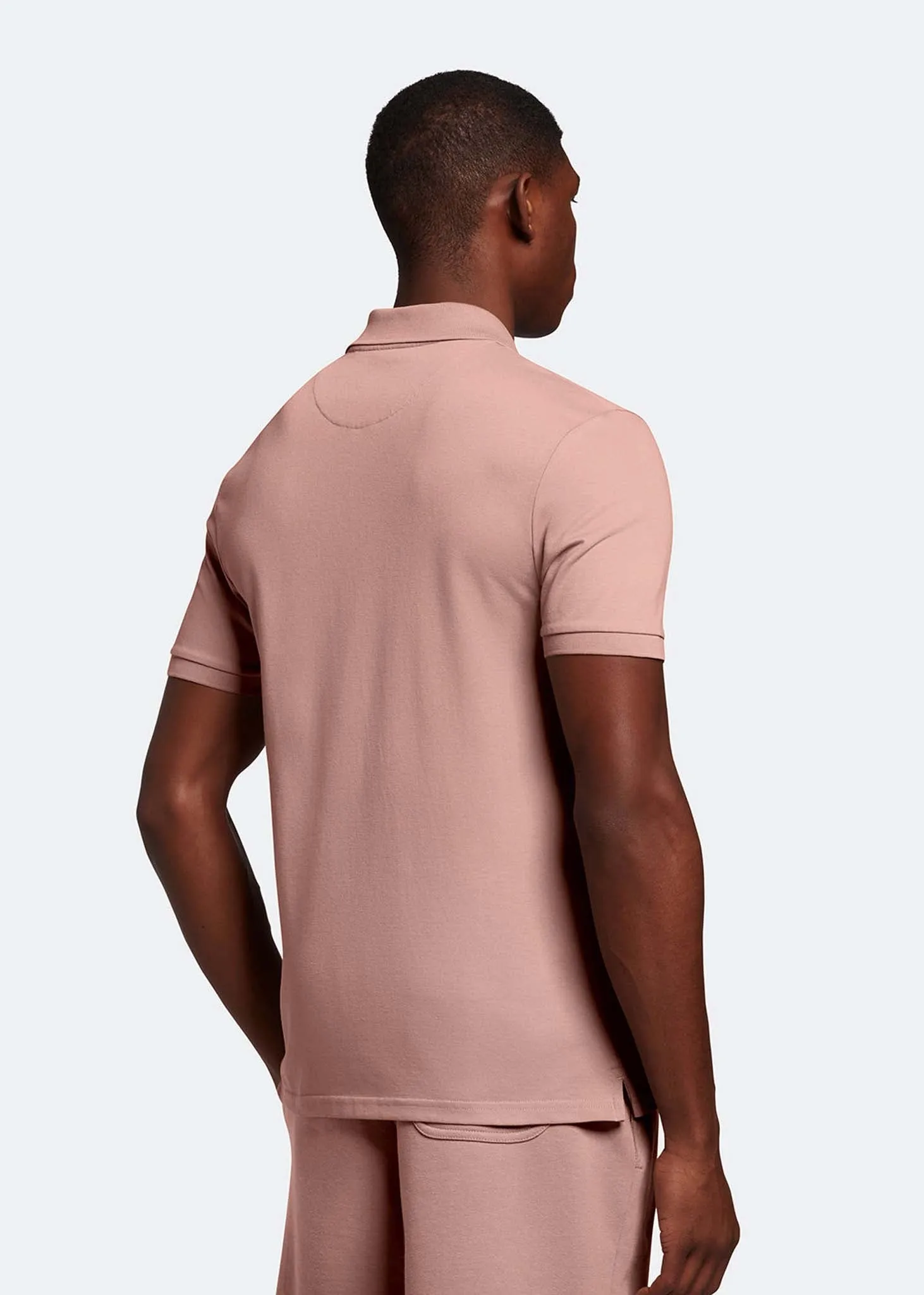 Plain polo shirt - hutton pink