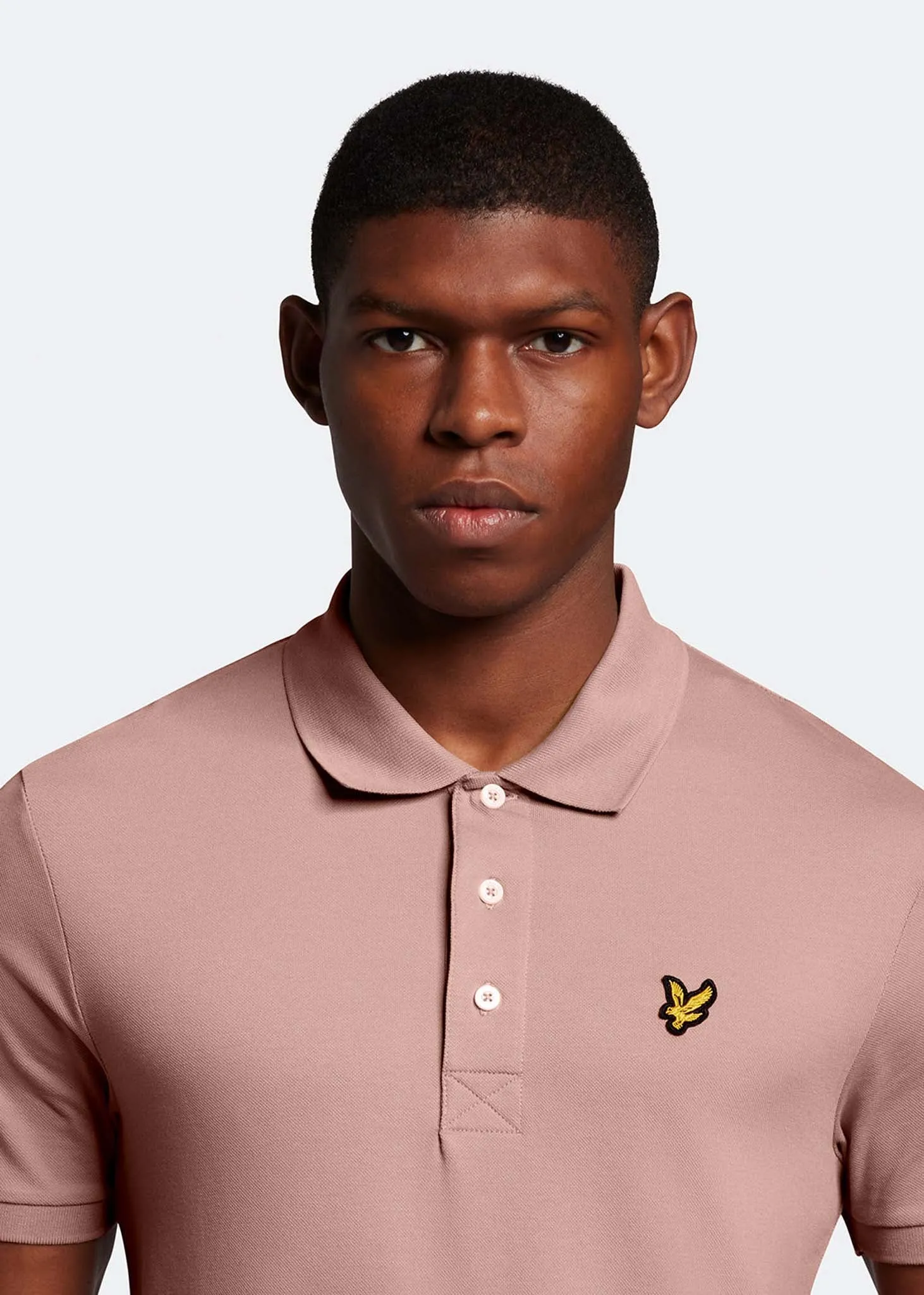 Plain polo shirt - hutton pink