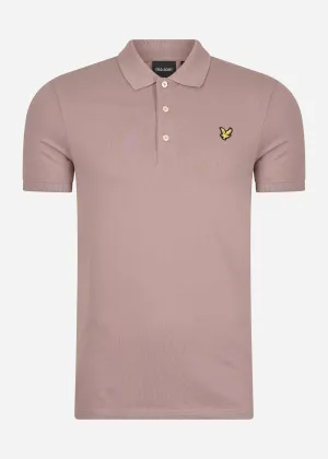 Plain polo shirt - hutton pink