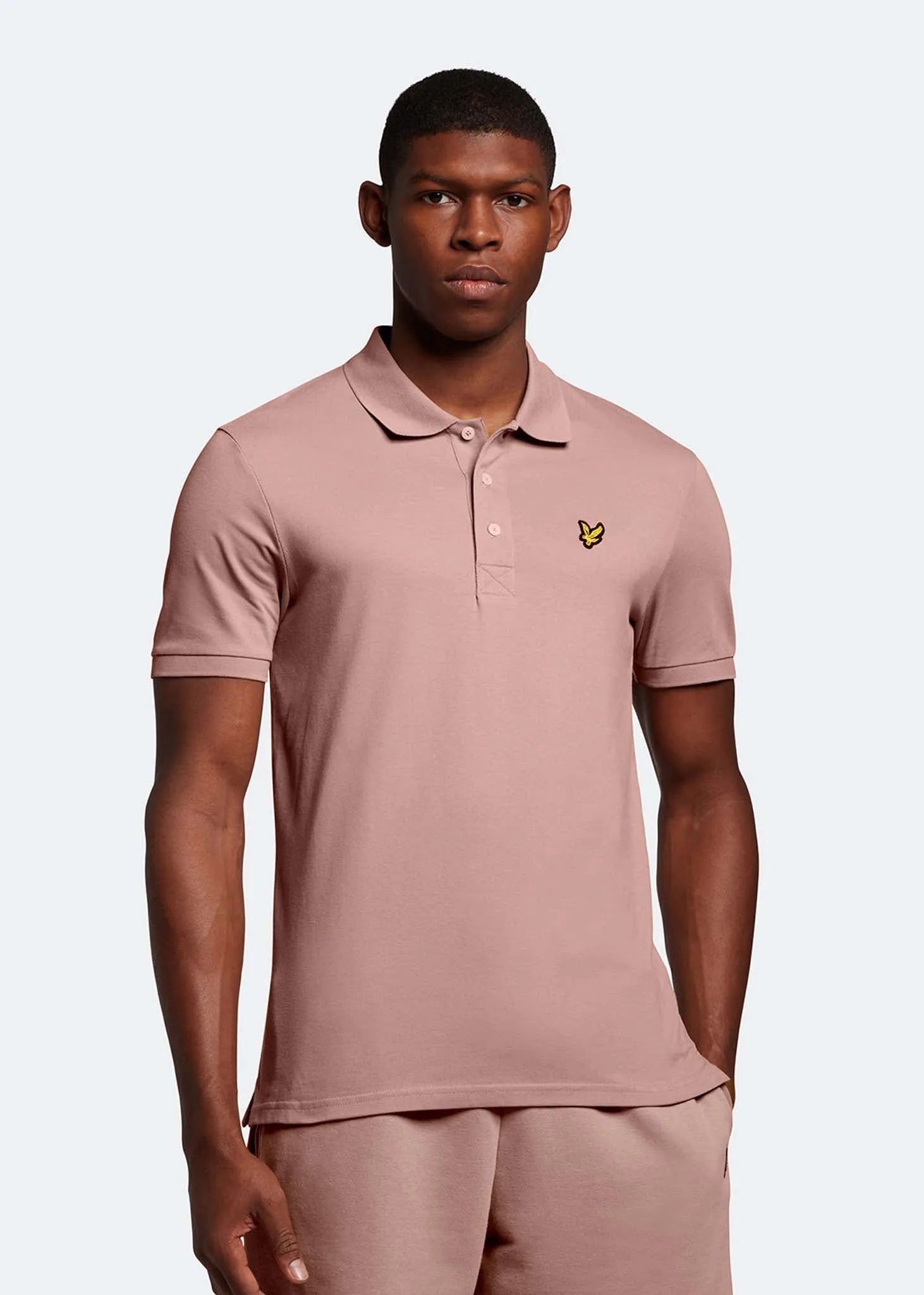 Plain polo shirt - hutton pink