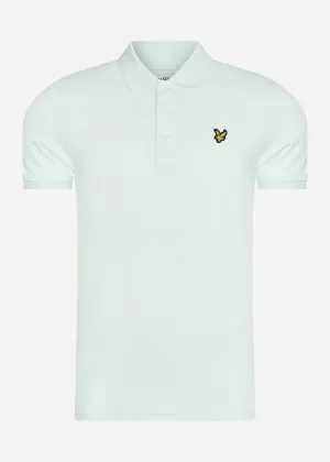 Plain polo shirt - ice