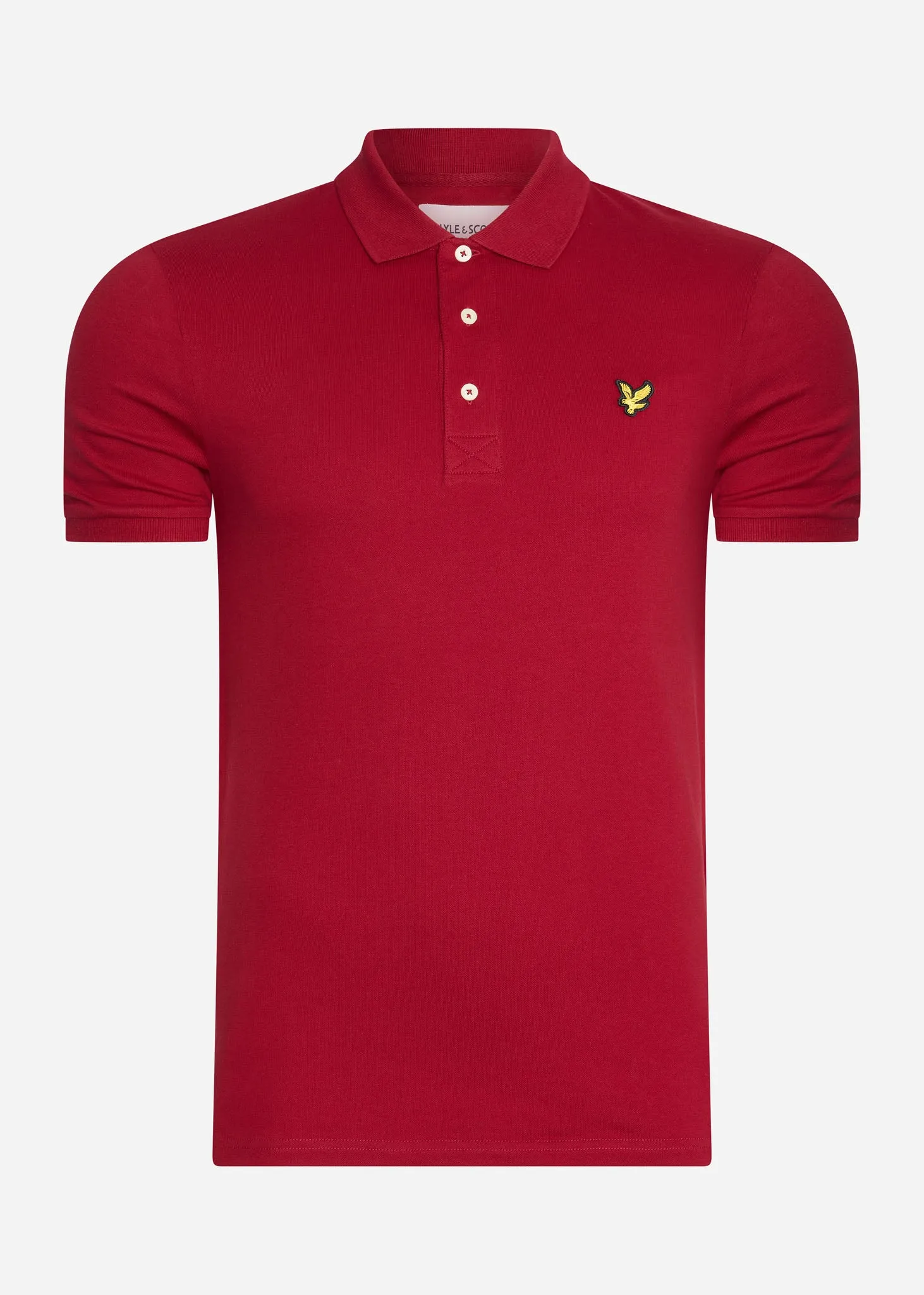 Plain polo shirt - tunnel red