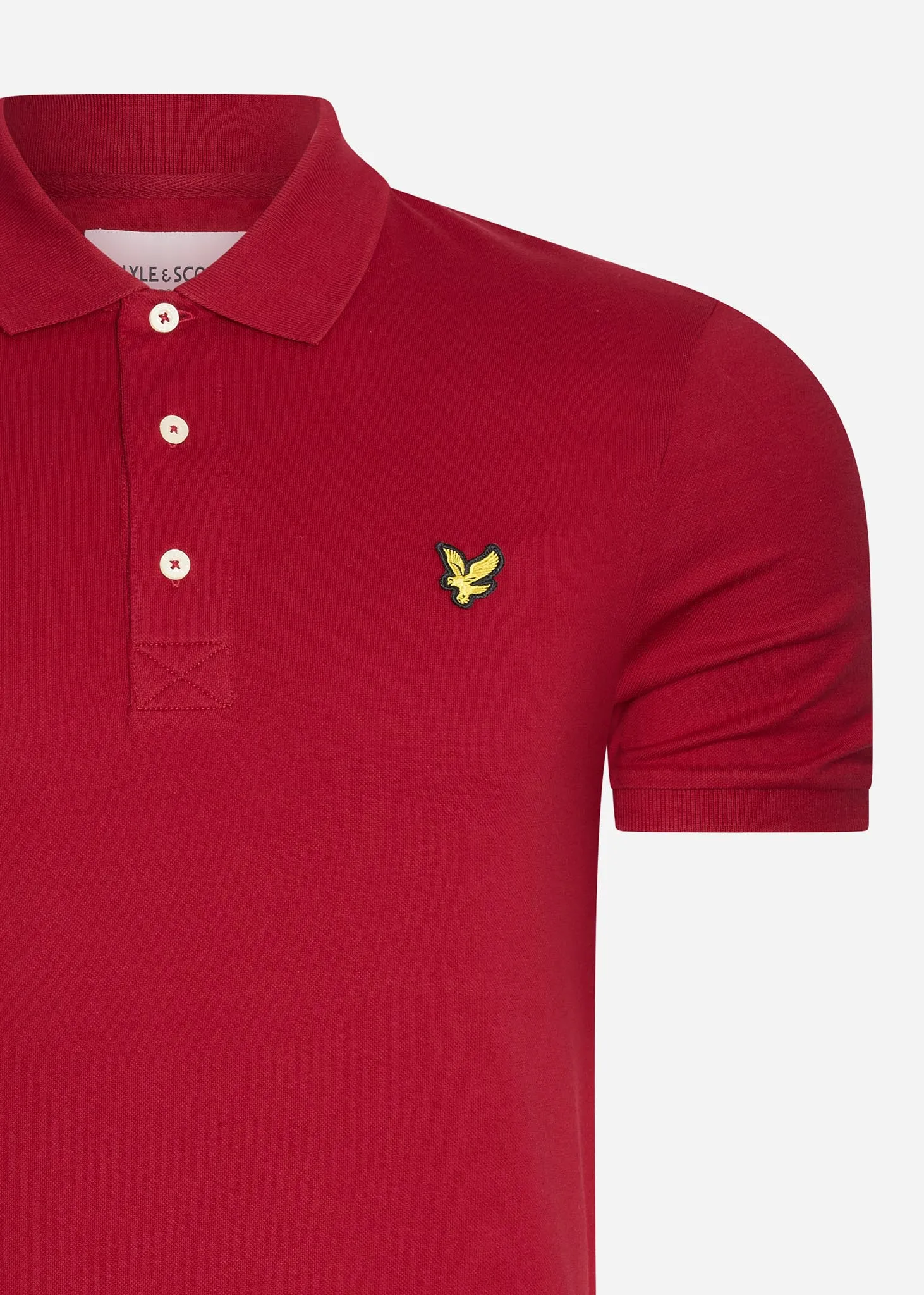 Plain polo shirt - tunnel red
