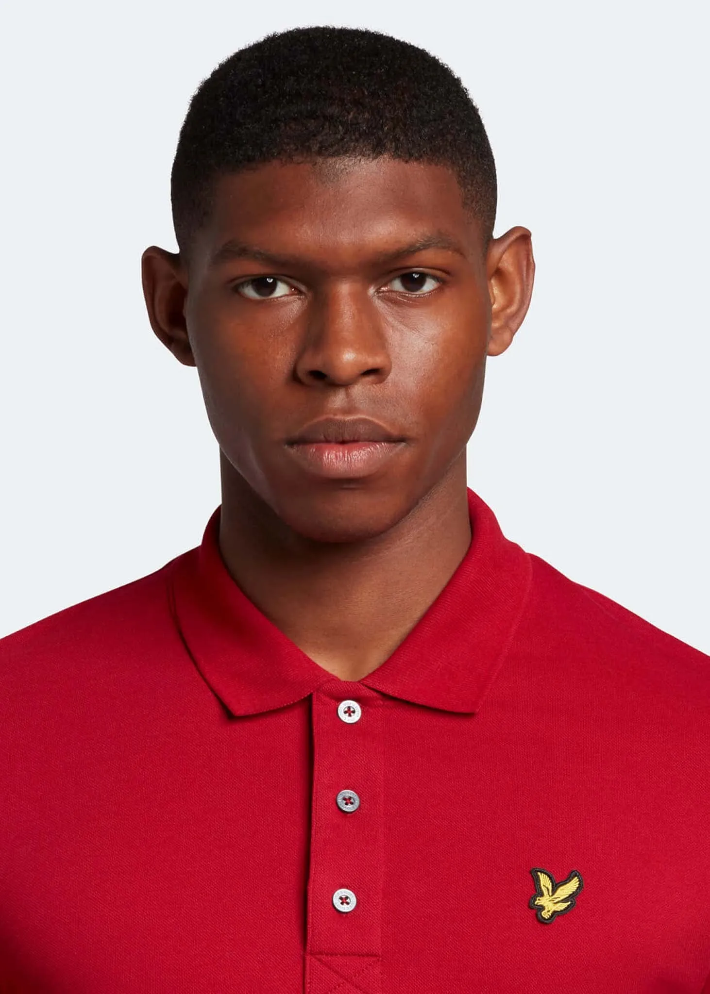 Plain polo shirt - tunnel red
