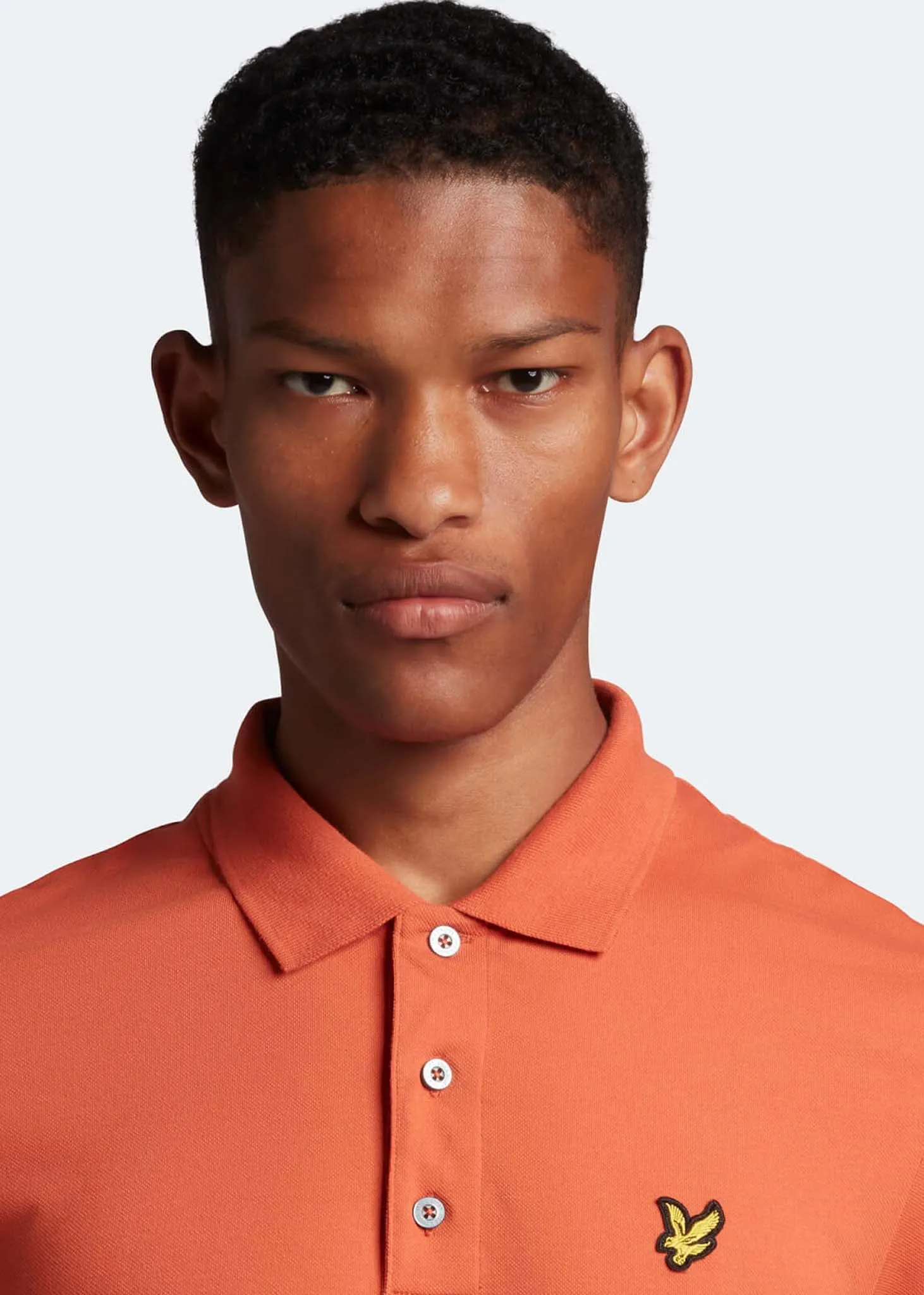 Plain polo shirt - victory orange