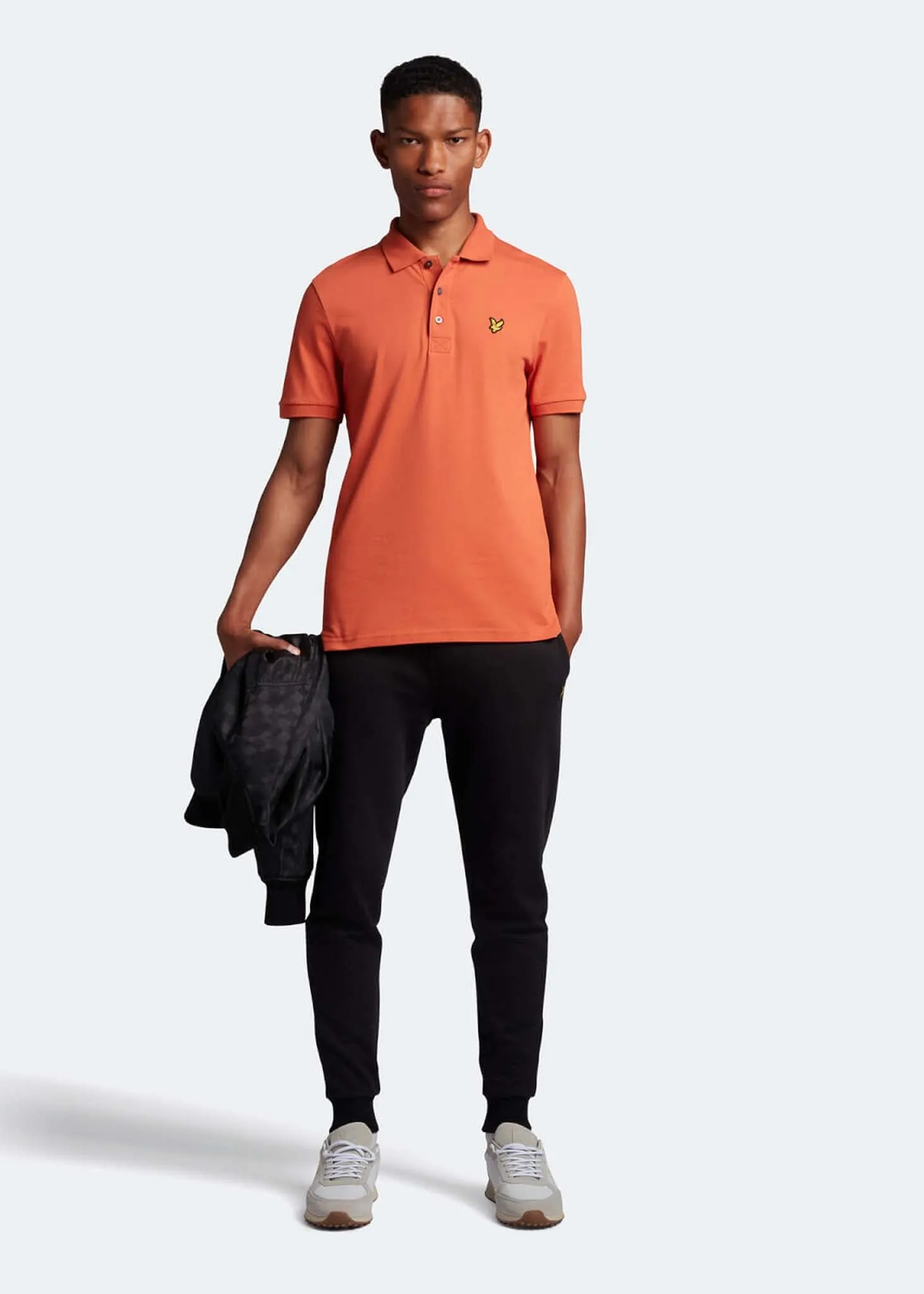 Plain polo shirt - victory orange