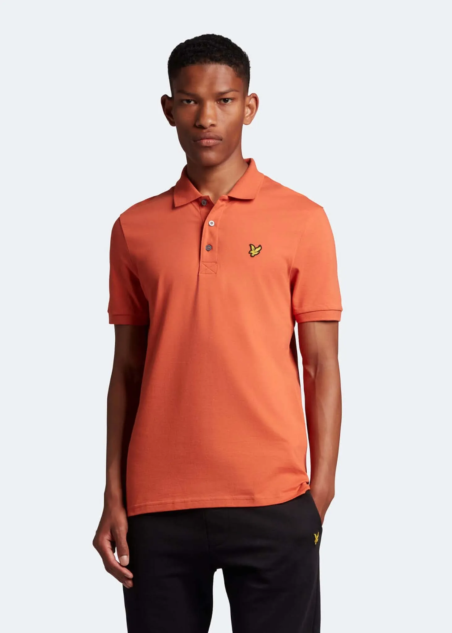 Plain polo shirt - victory orange