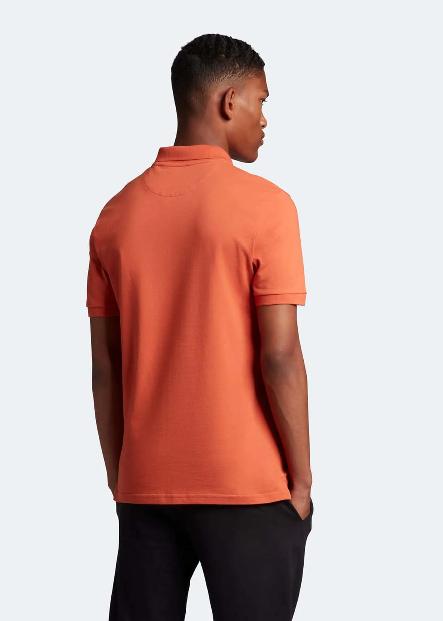 Plain polo shirt - victory orange