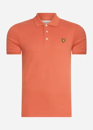 Plain polo shirt - victory orange