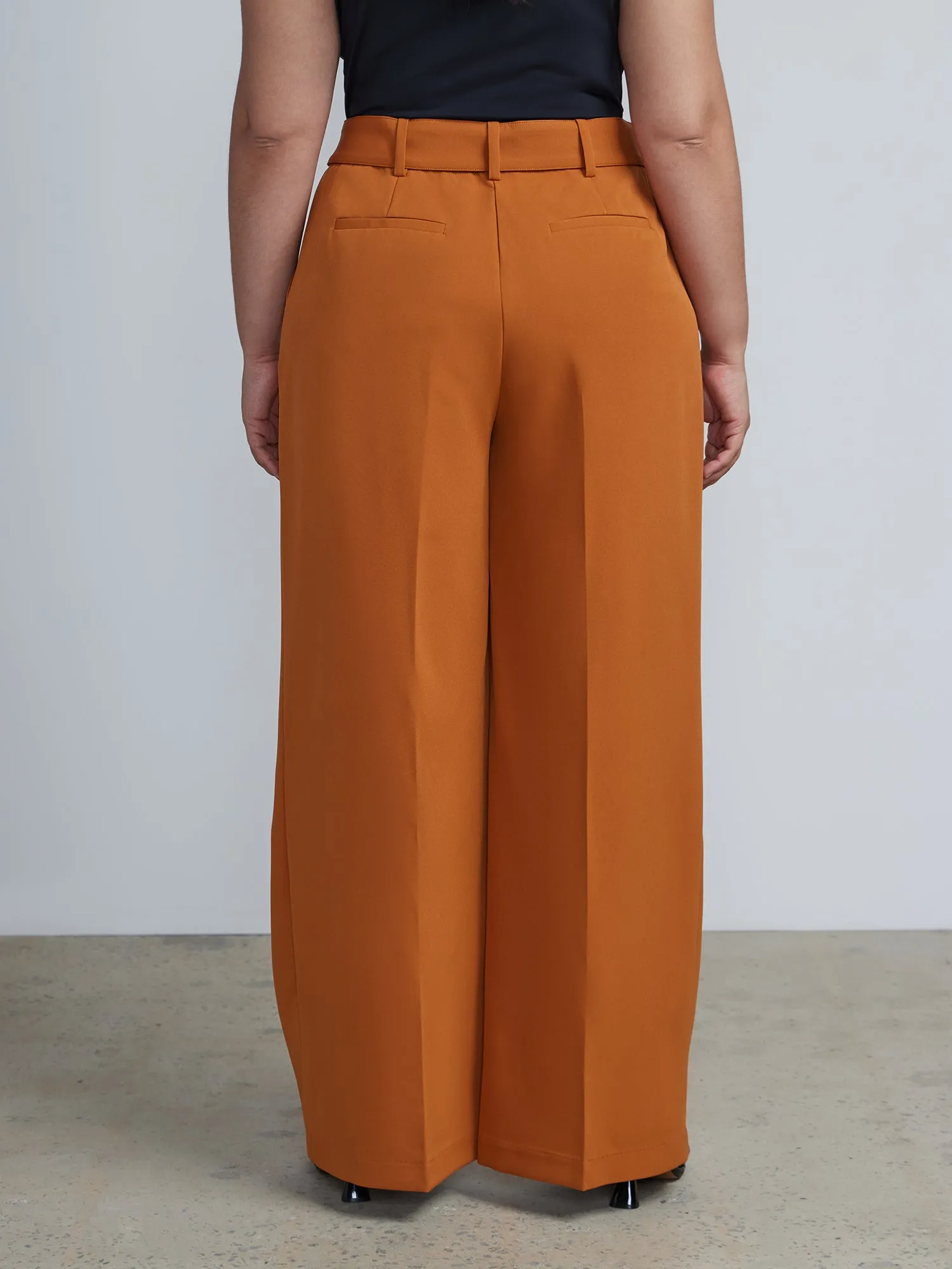 Plus D Ring Wide Leg Pants